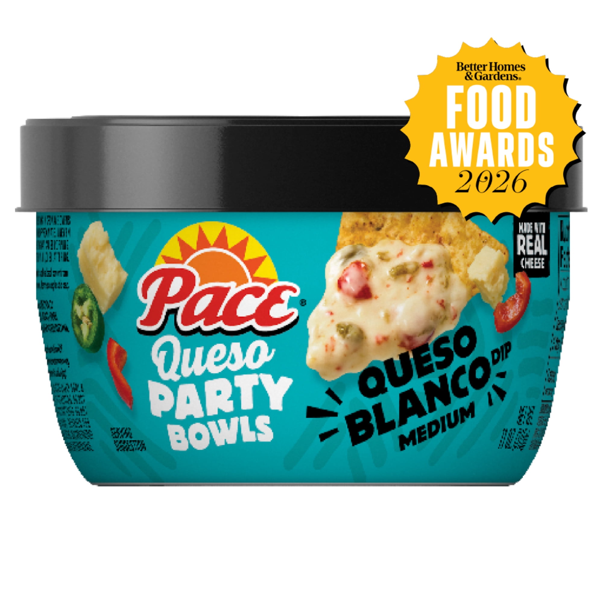 Pace Queso Blanco Dip, Cheese Dip, 11 oz Microwavable Bowl