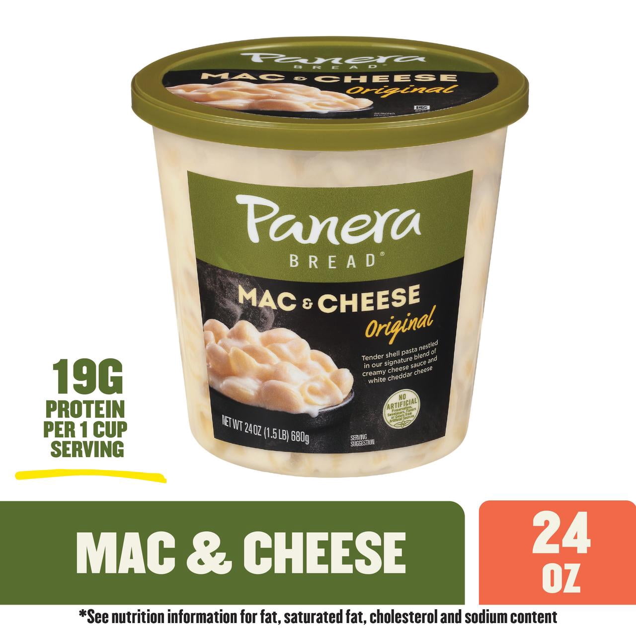 Panera Bread Vegetarian Ready-to-Heat Mac & Cheese, 24 oz Cup (Refrigerated)