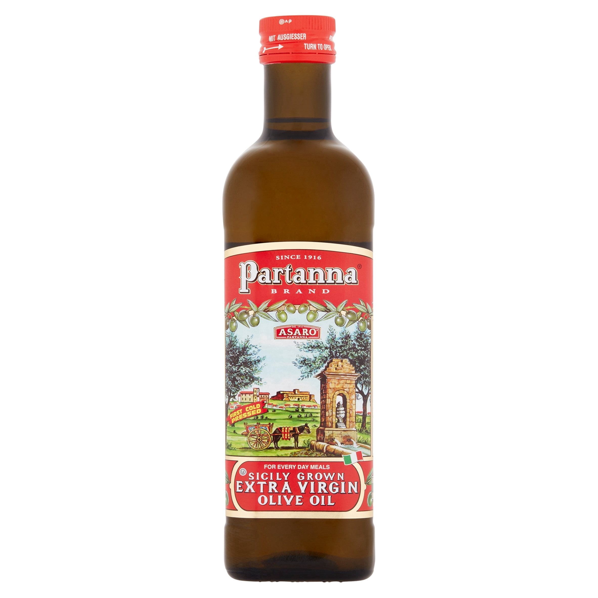Partanna, Olive Oil Extra Virgin Everyday Sicilian, 25.5 Fl Oz