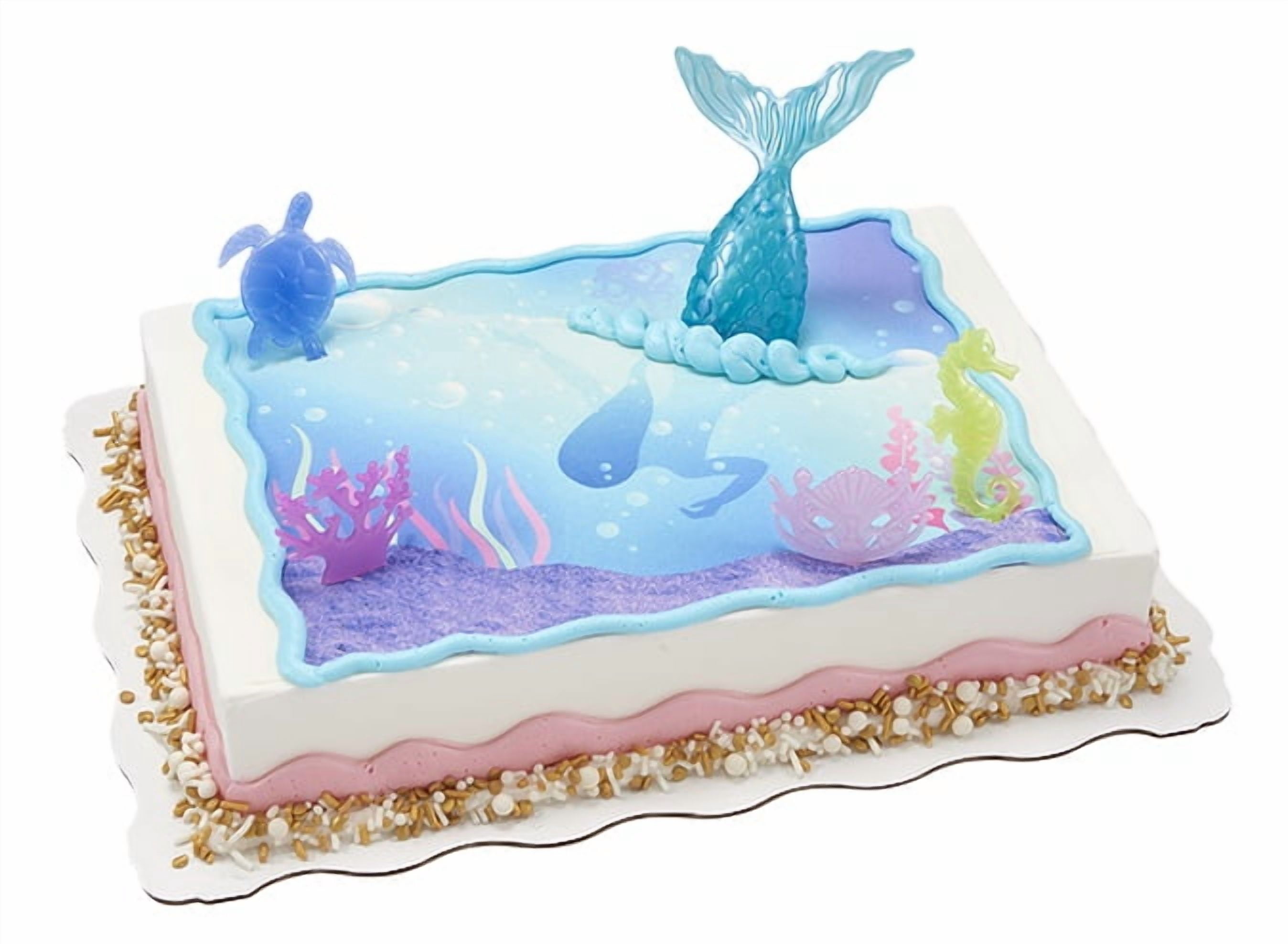 Pastel Mermaid Sheet Cake