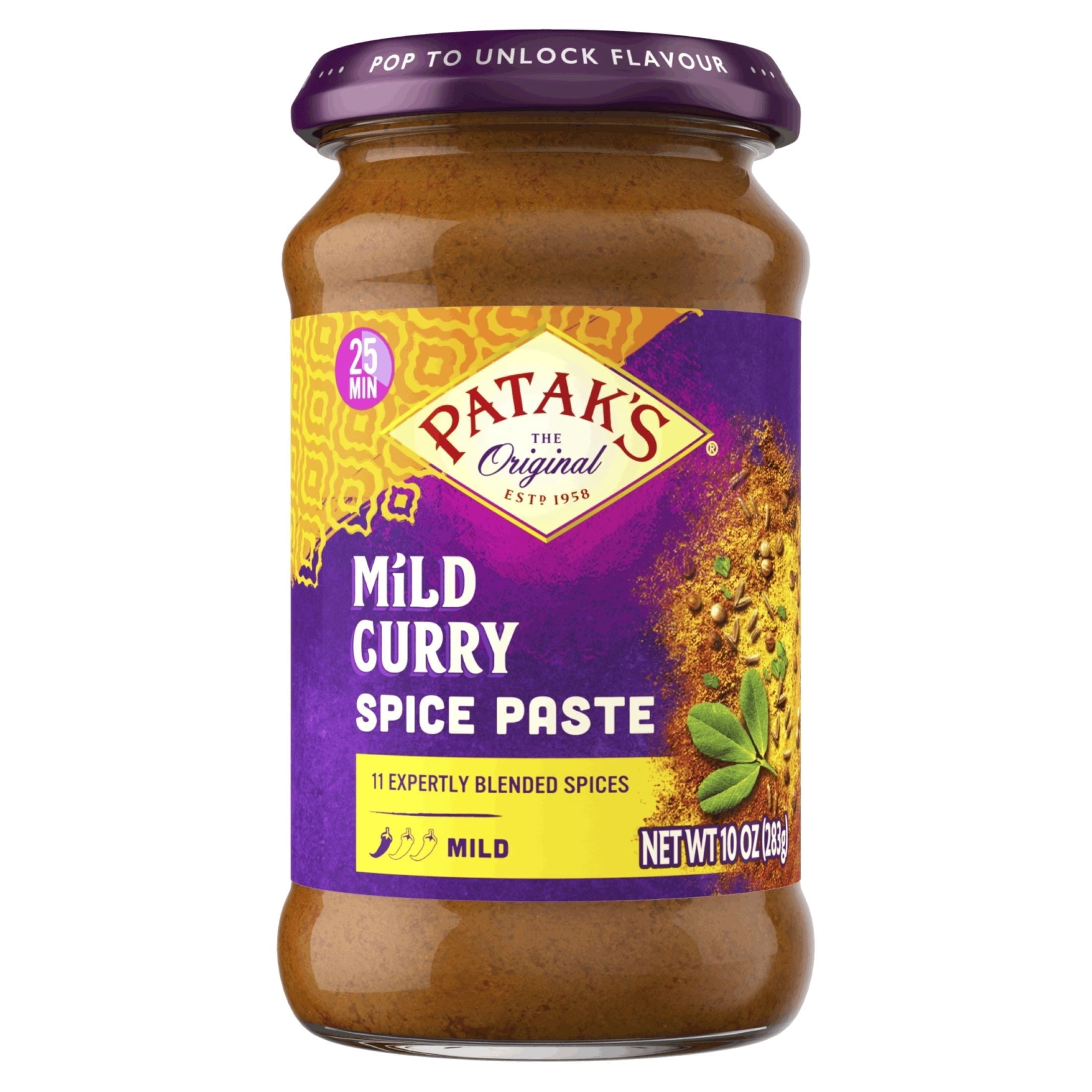 Patak's Original Mild Curry Spice Paste, 10 oz