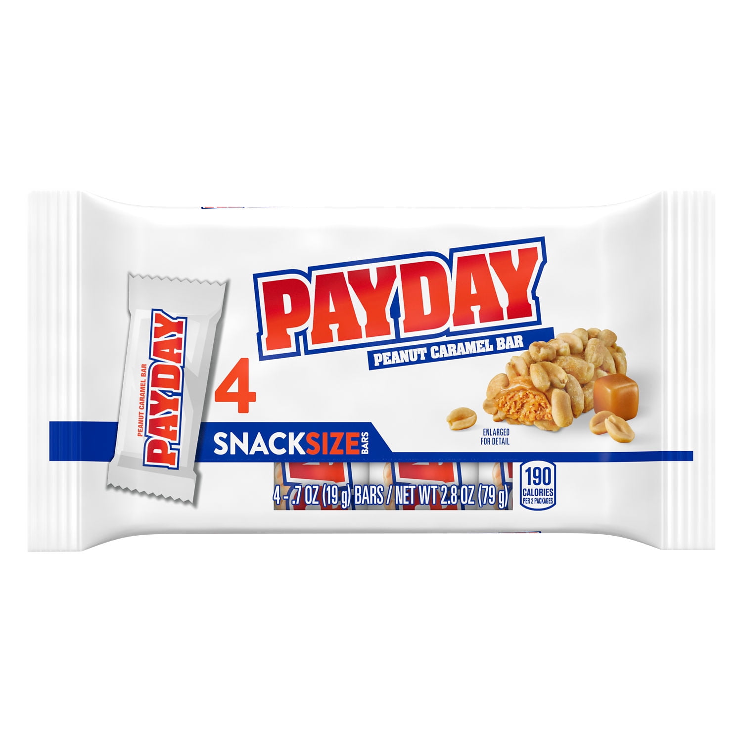 PAYDAY PEANUT CARAMEL SNACK SIZE BAR 4-PACK