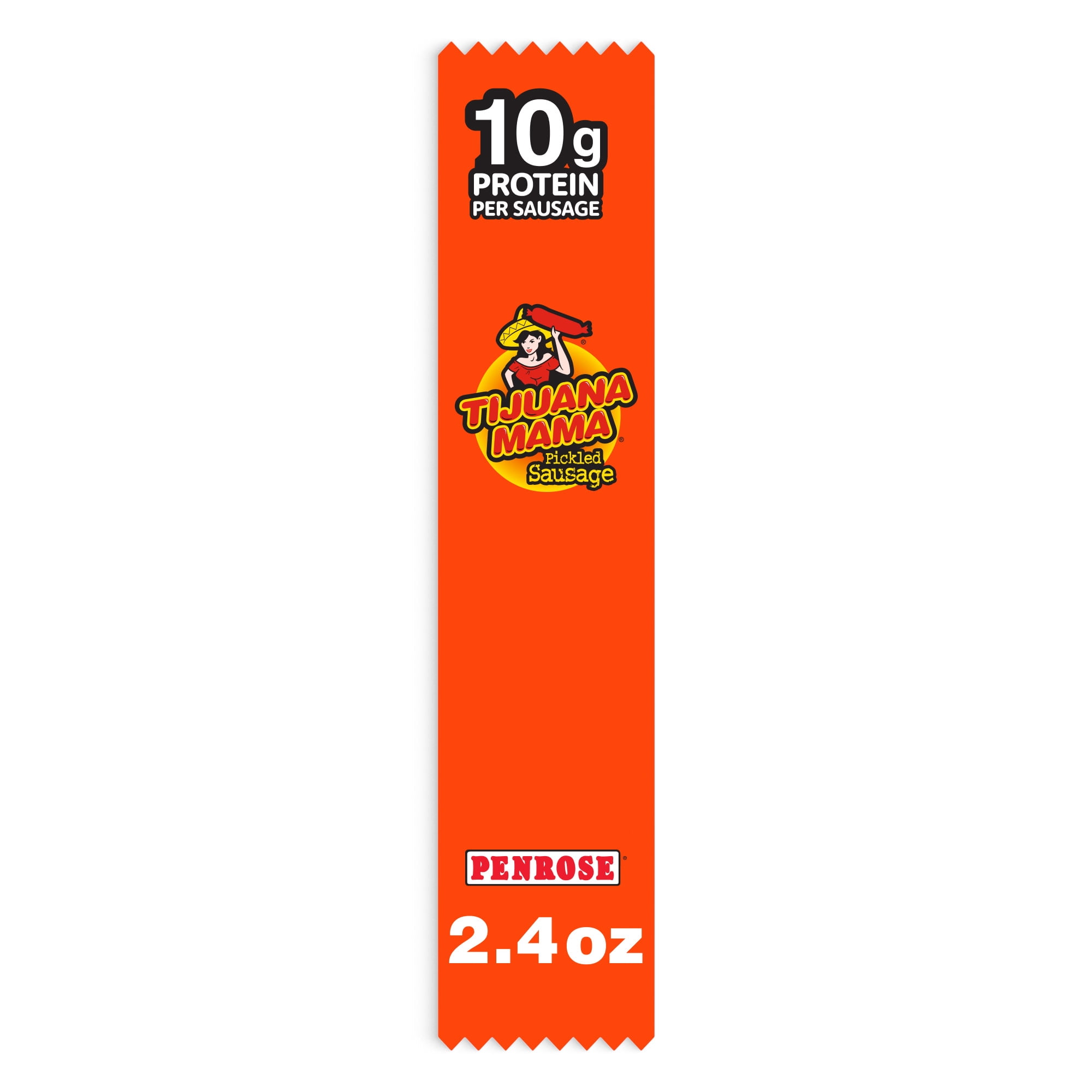 Penrose Tijuana Mama Pickled Sausage, 10g Protein per Sausage, 2.4 oz.