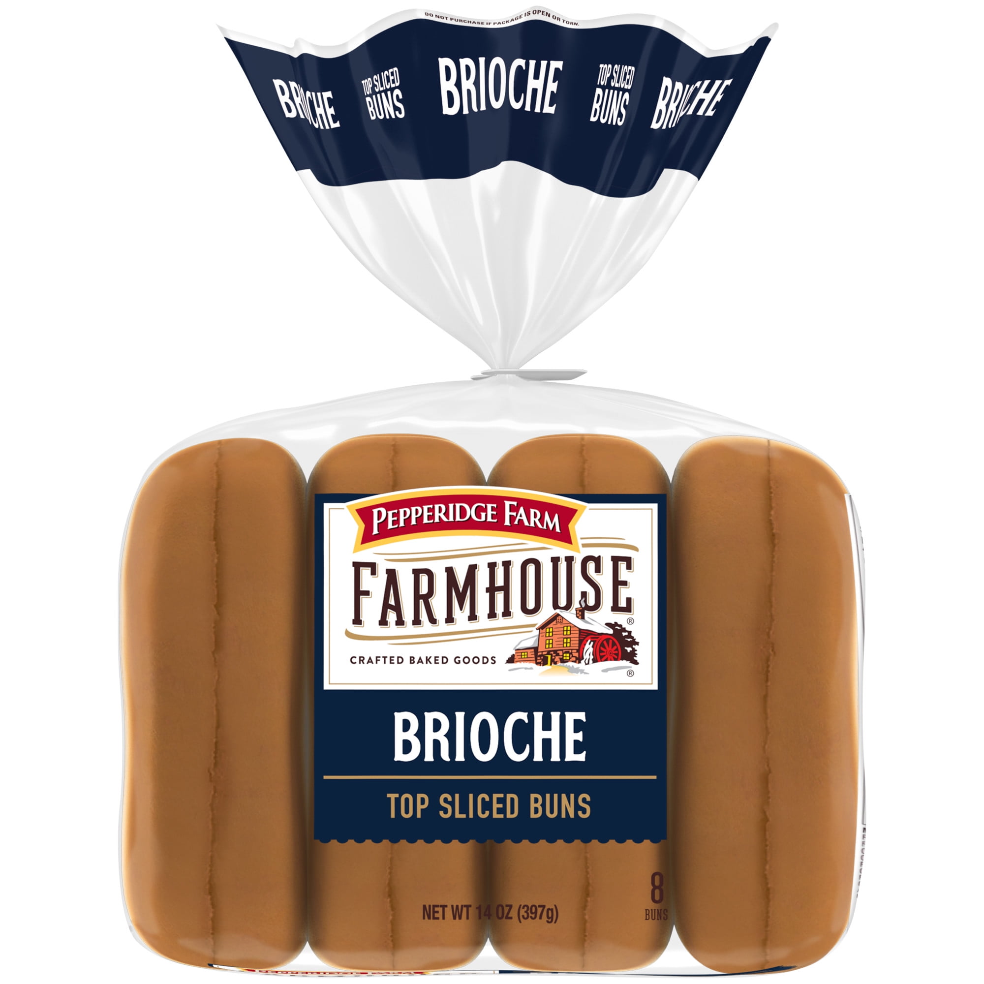 Pepperidge Farm Farmhouse Brioche Hot Dog Buns, 14 oz Bag