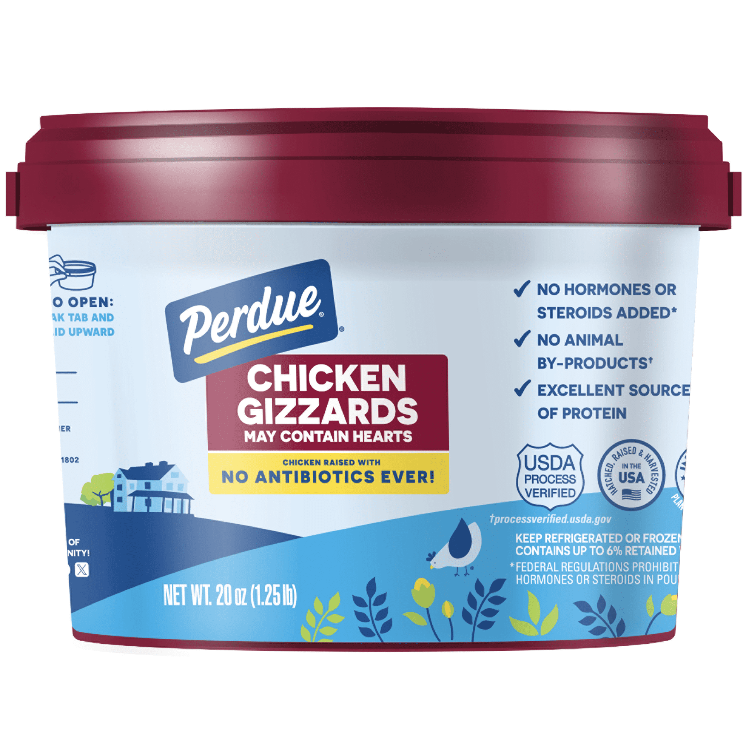 Perdue, Fresh Chicken Gizzards (May Contain Hearts), 1.25 lb. Cup