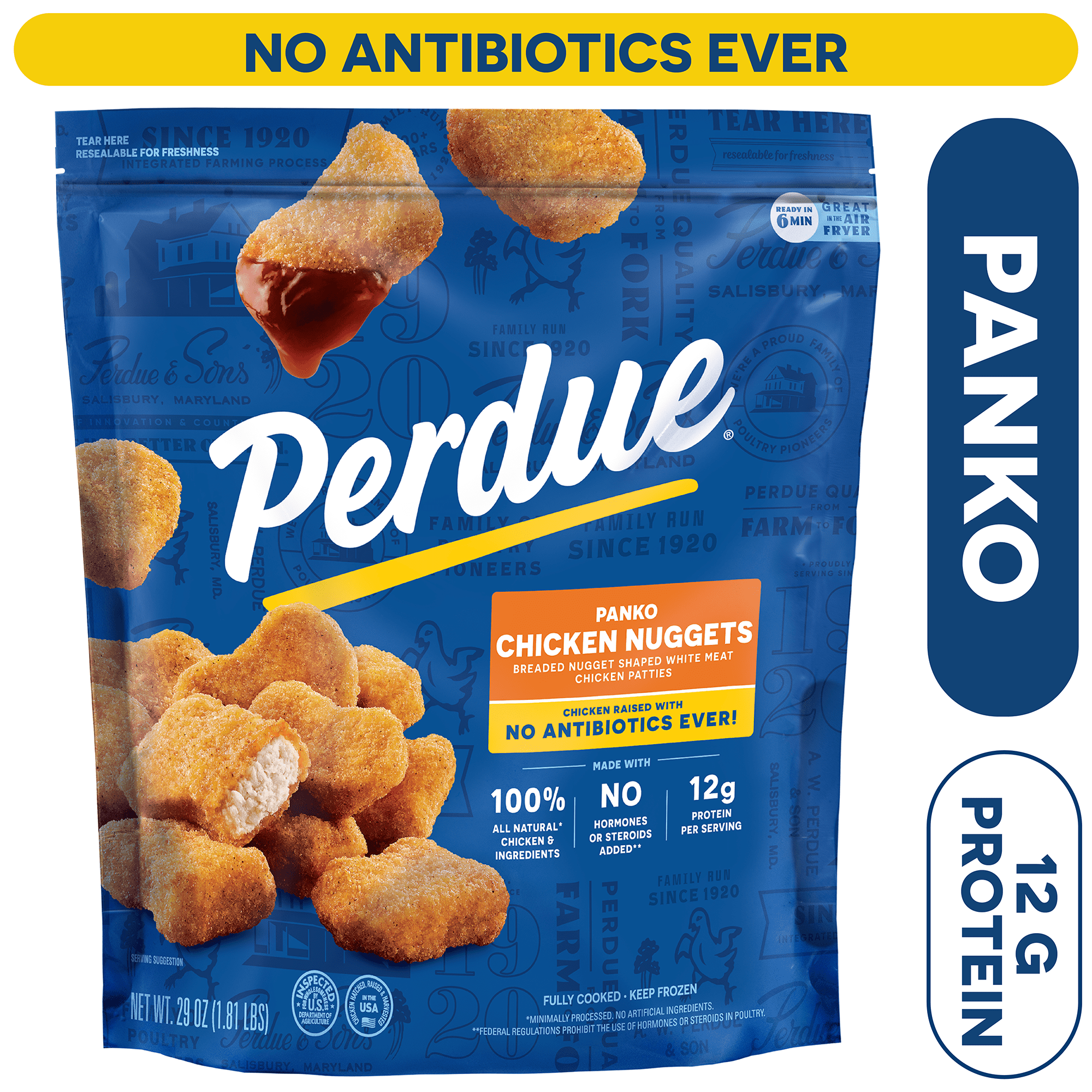 Perdue, No Antibiotics Ever, Frozen Chicken Breast Nuggets, 29 oz.