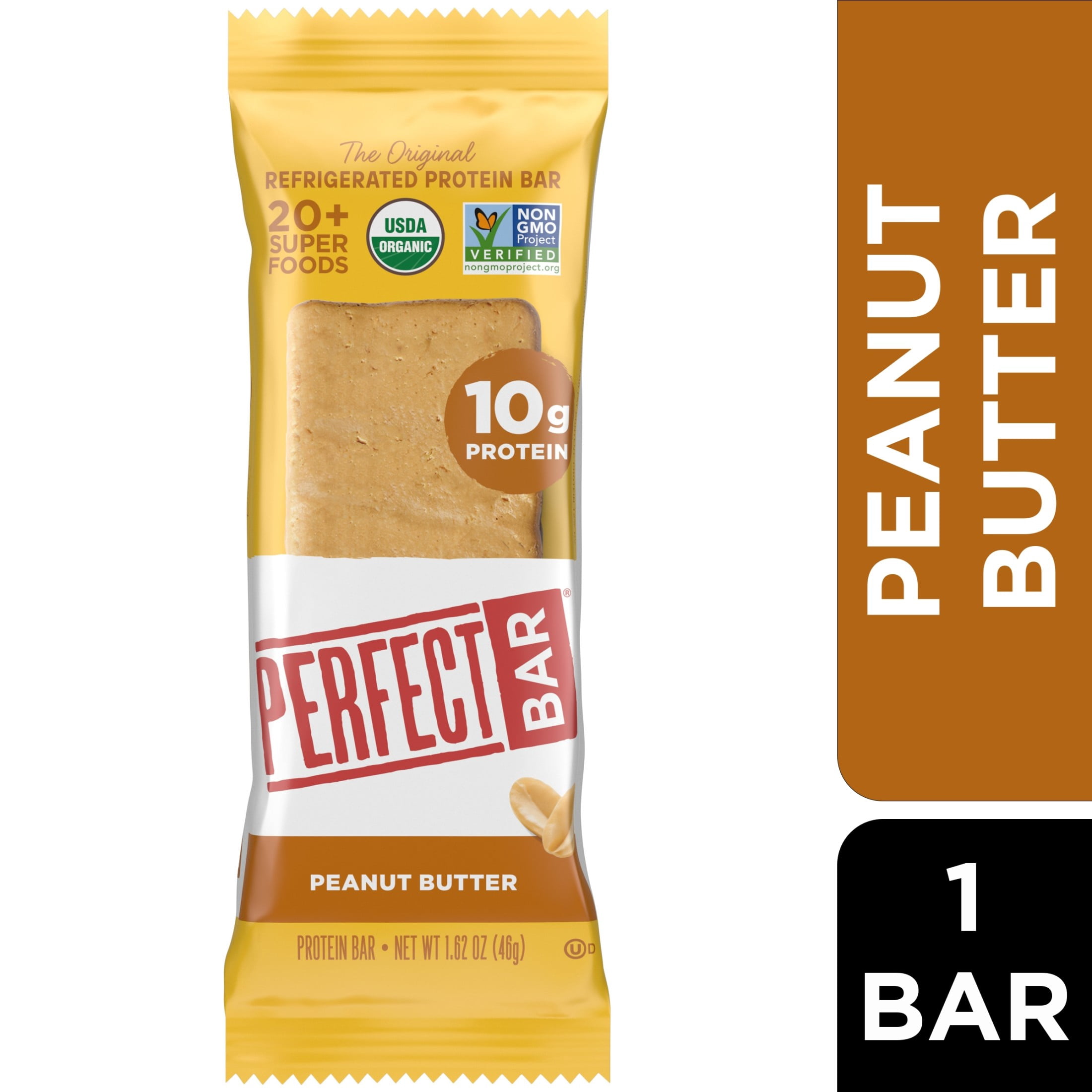 Perfect Bar Snack Gluten-Free Peanut Butter Protein Bar, Organic, 1.6 oz