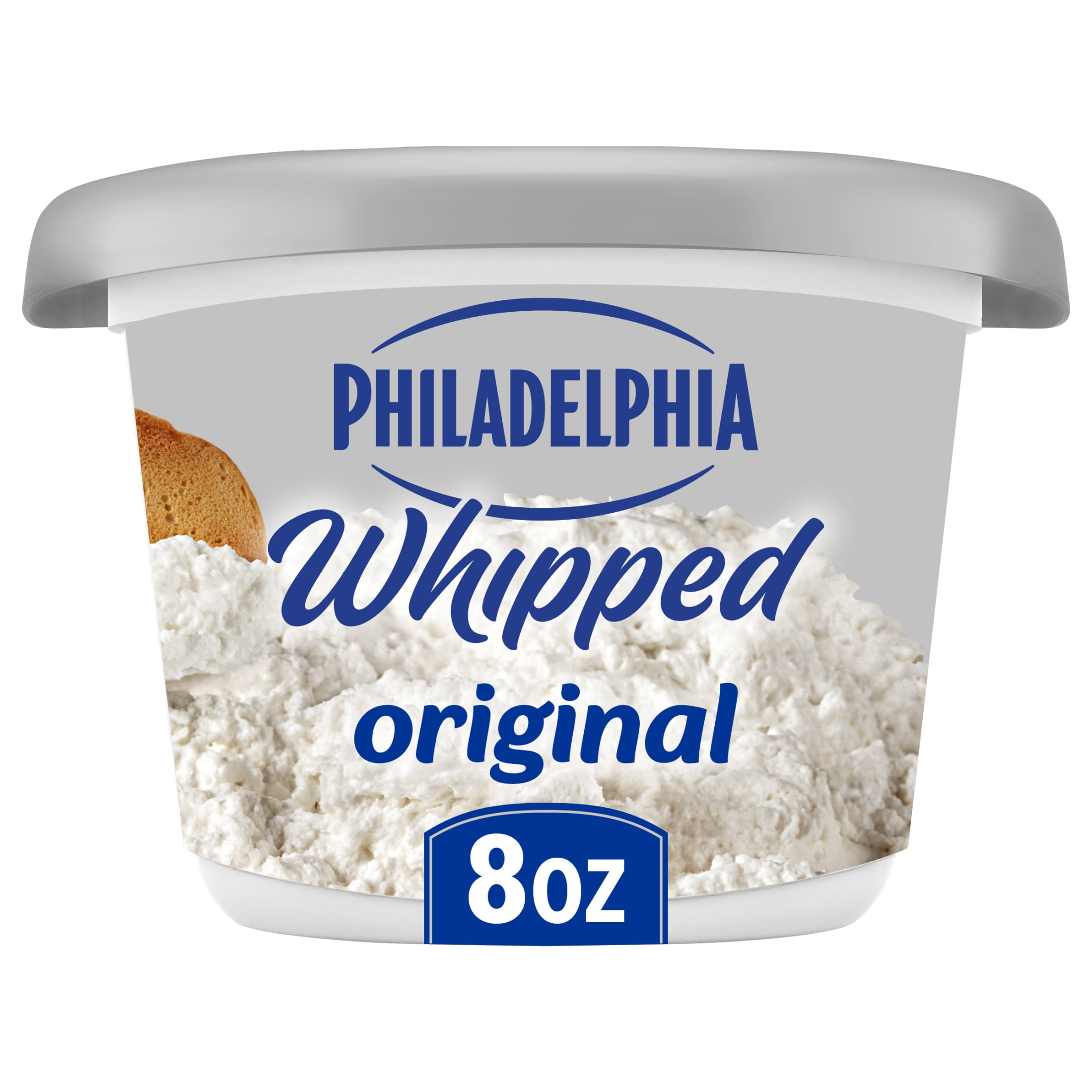 Philadelphia Whipped Cream Cheese Spread, 1 Tub, for Smooth, Spreadable Mornings, Original, No Artificial Preservatives, Flavors or Dyes, 8 oz
