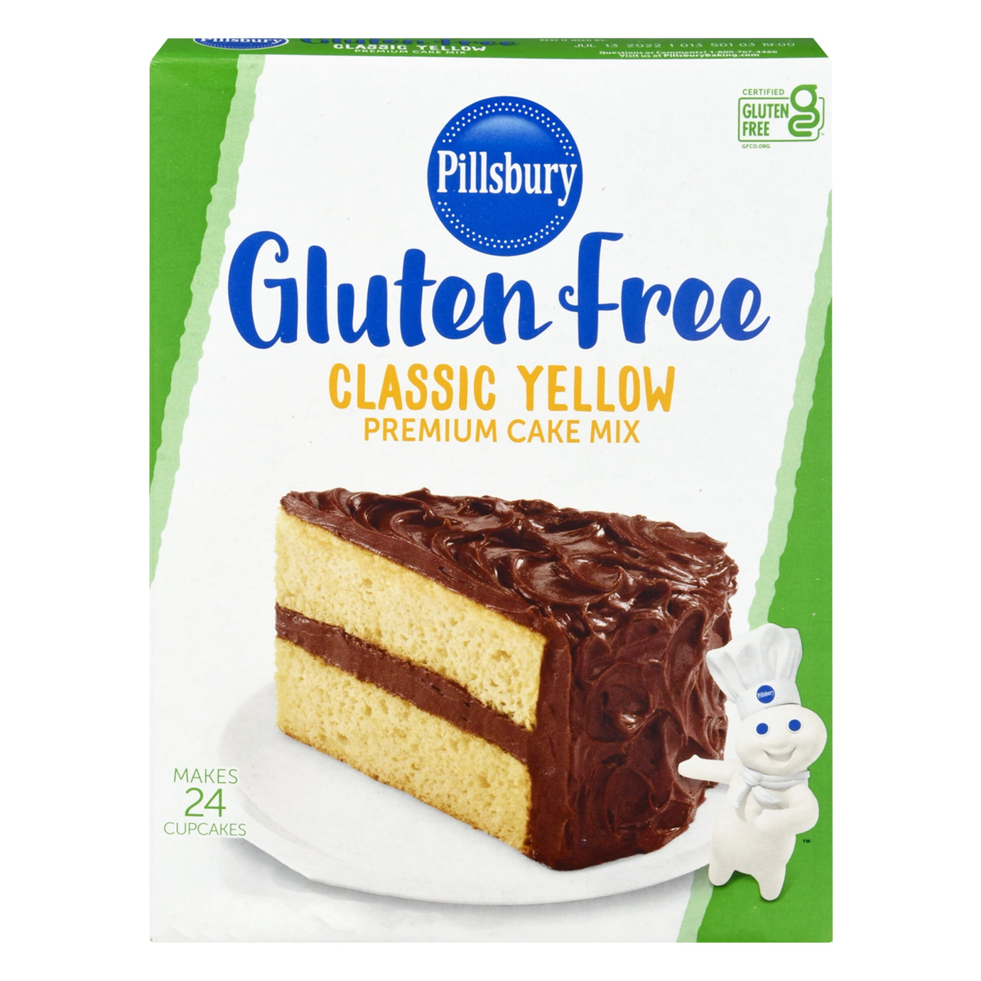 Pillsbury Gluten Free Classic Yellow Premium Cake Mix, 17 oz Box