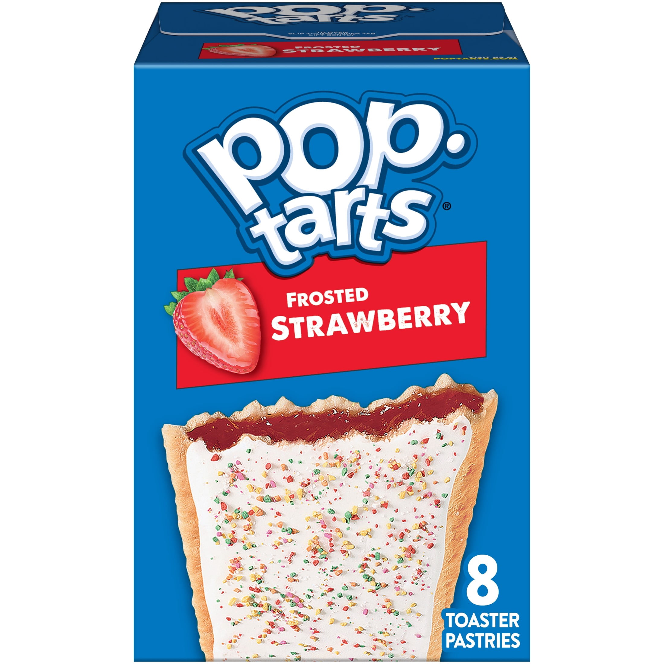 Pop-Tarts Frosted Strawberry Toaster Pastries, 13.5 oz, 8 ct