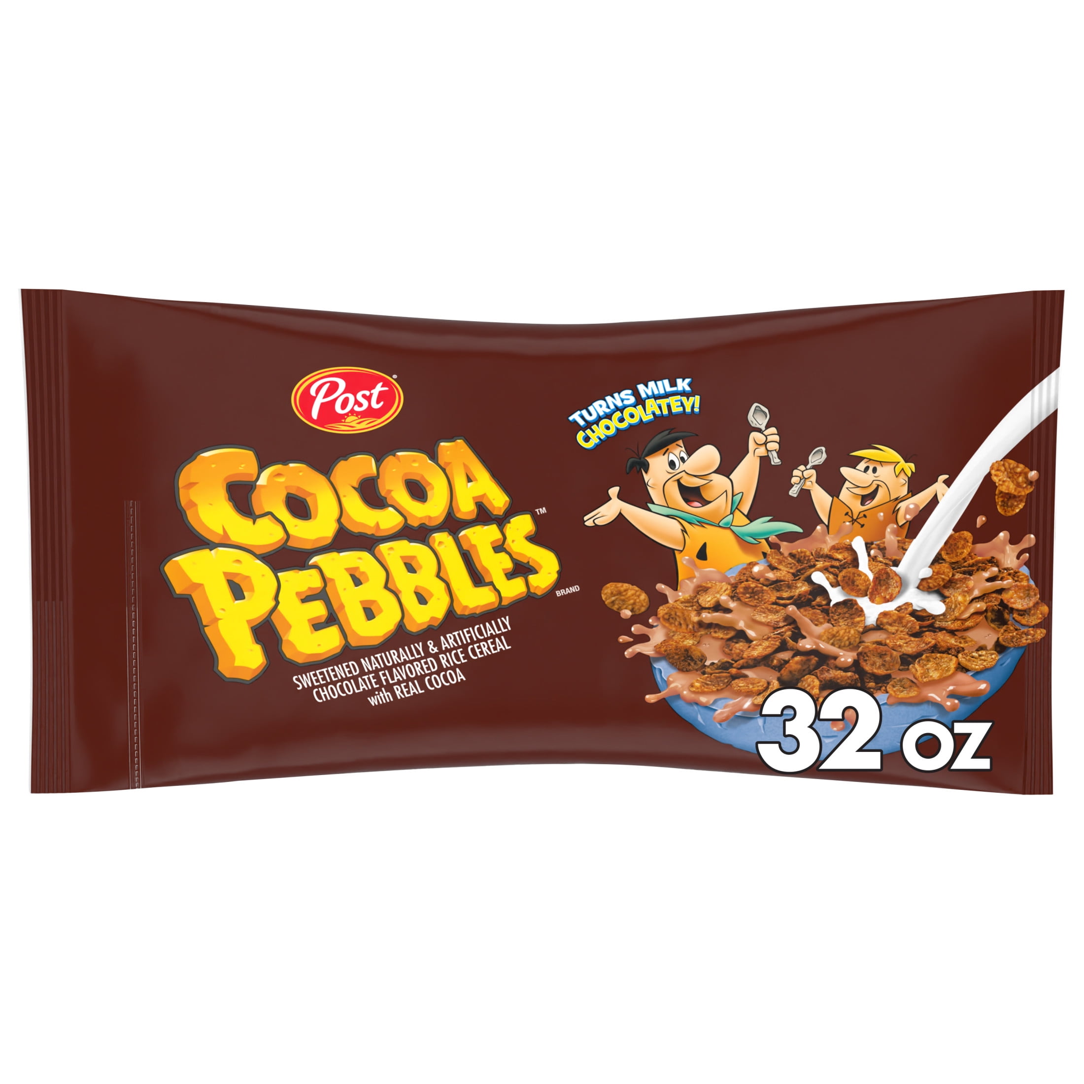 Cocoa PEBBLES Chocolate Gluten Free Breakfast Cereal, 32 oz Bag