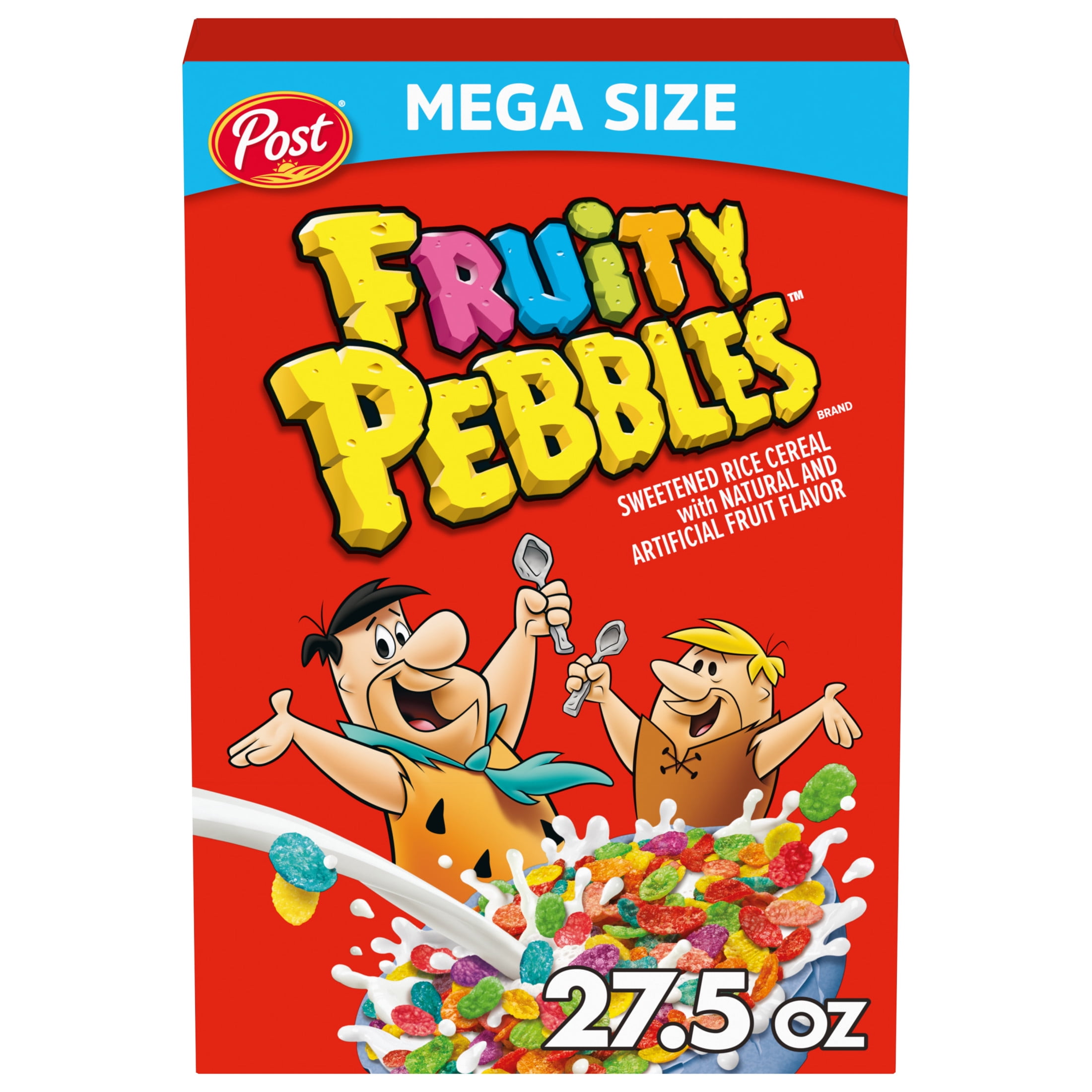 Fruity PEBBLES Gluten Free Breakfast Cereal for Kids, 27.5 oz Box