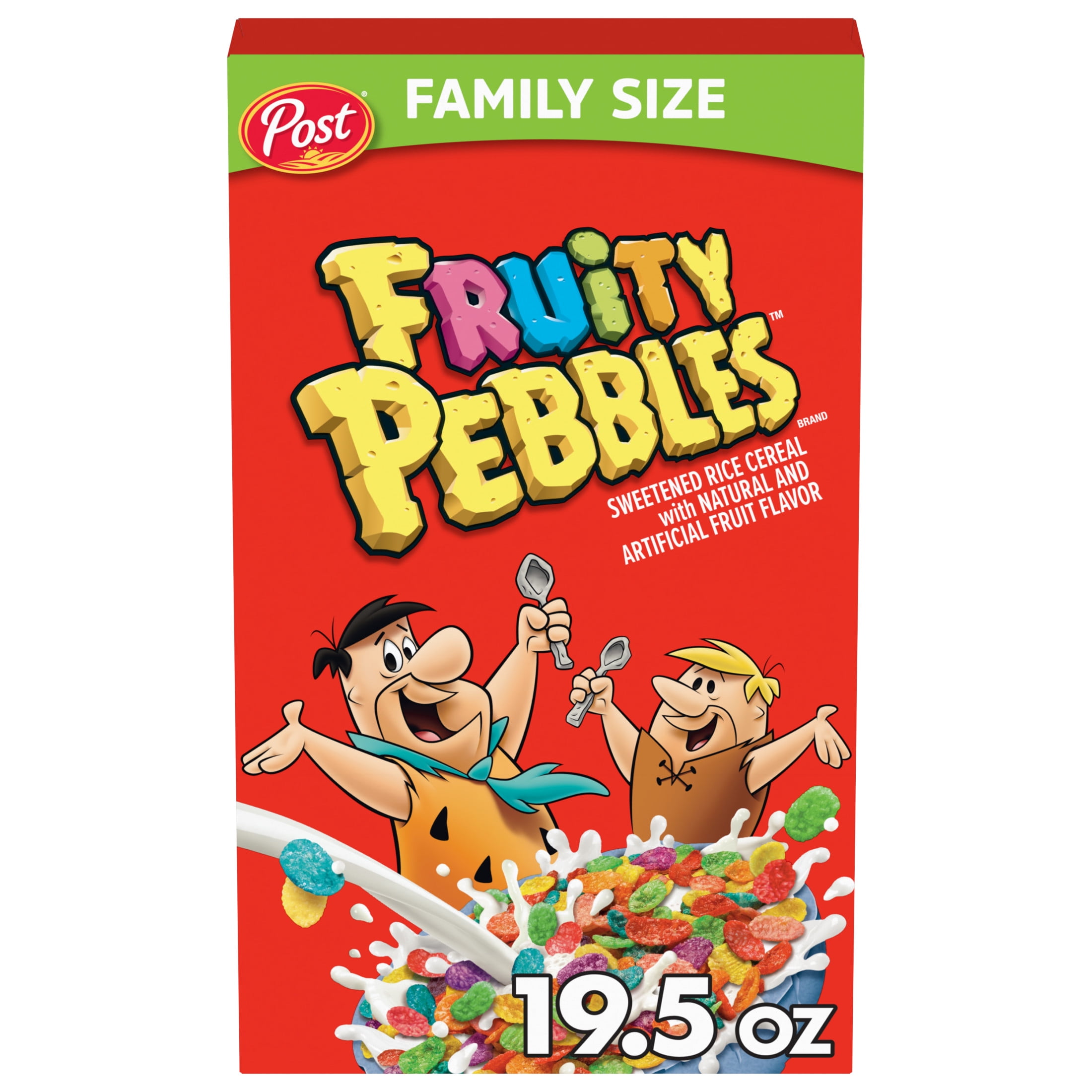 Fruity PEBBLES Gluten Free Breakfast Cereal for Kids, 19.5 oz Box