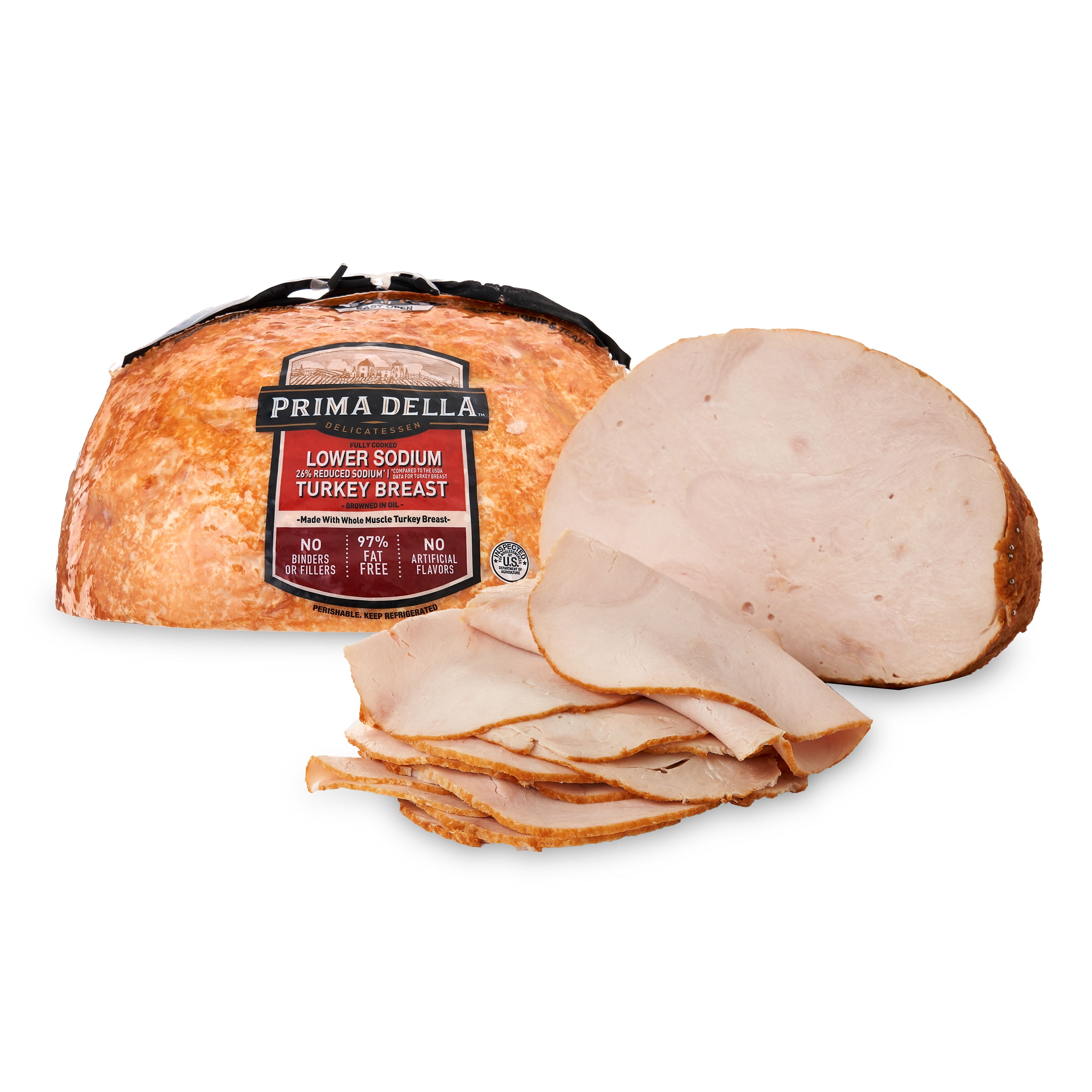 Prima Della Low Sodium Turkey Breast, Deli-Sliced
