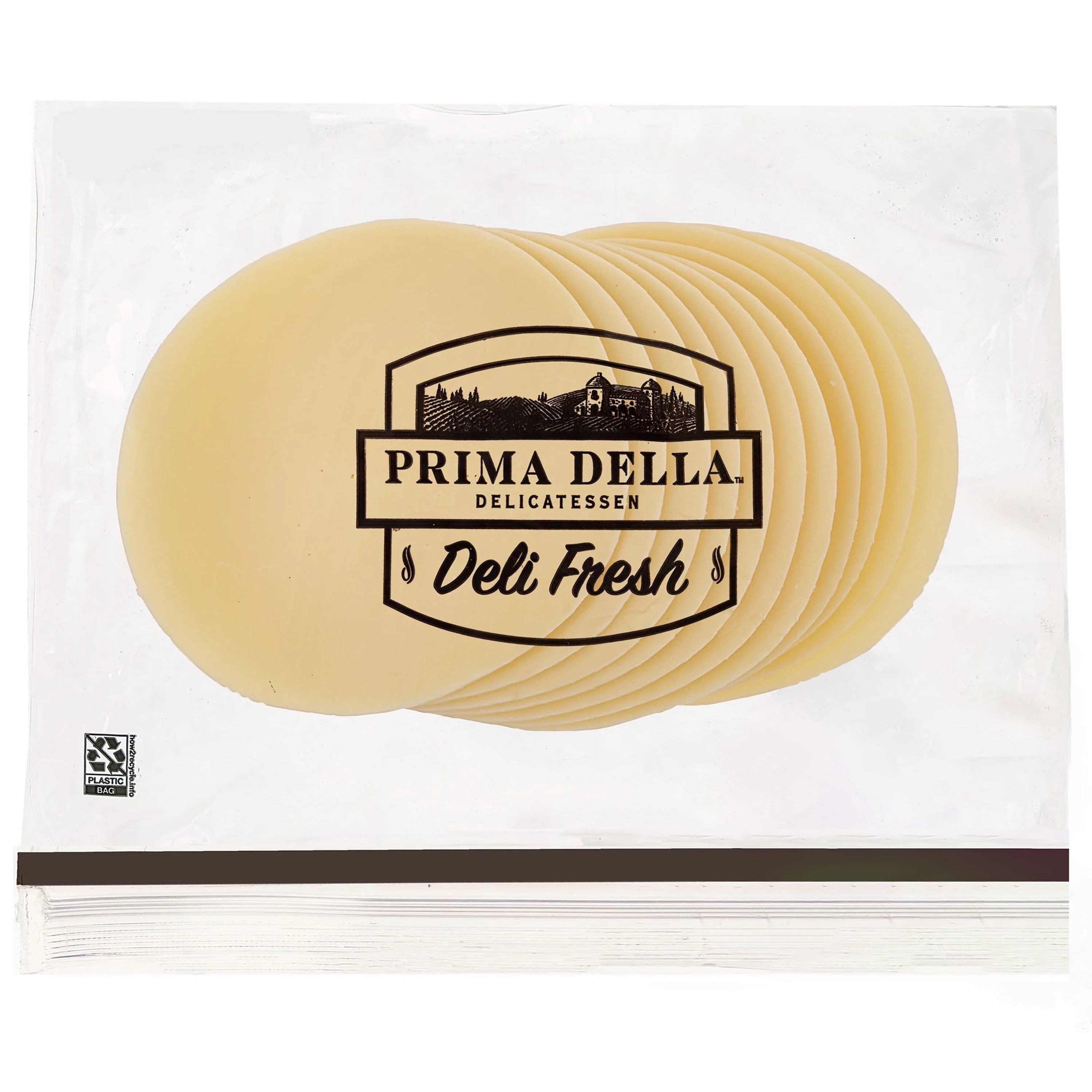 Prima Della Non Smoked Provolone Cheese, Freshly Sliced (Refrigerated)