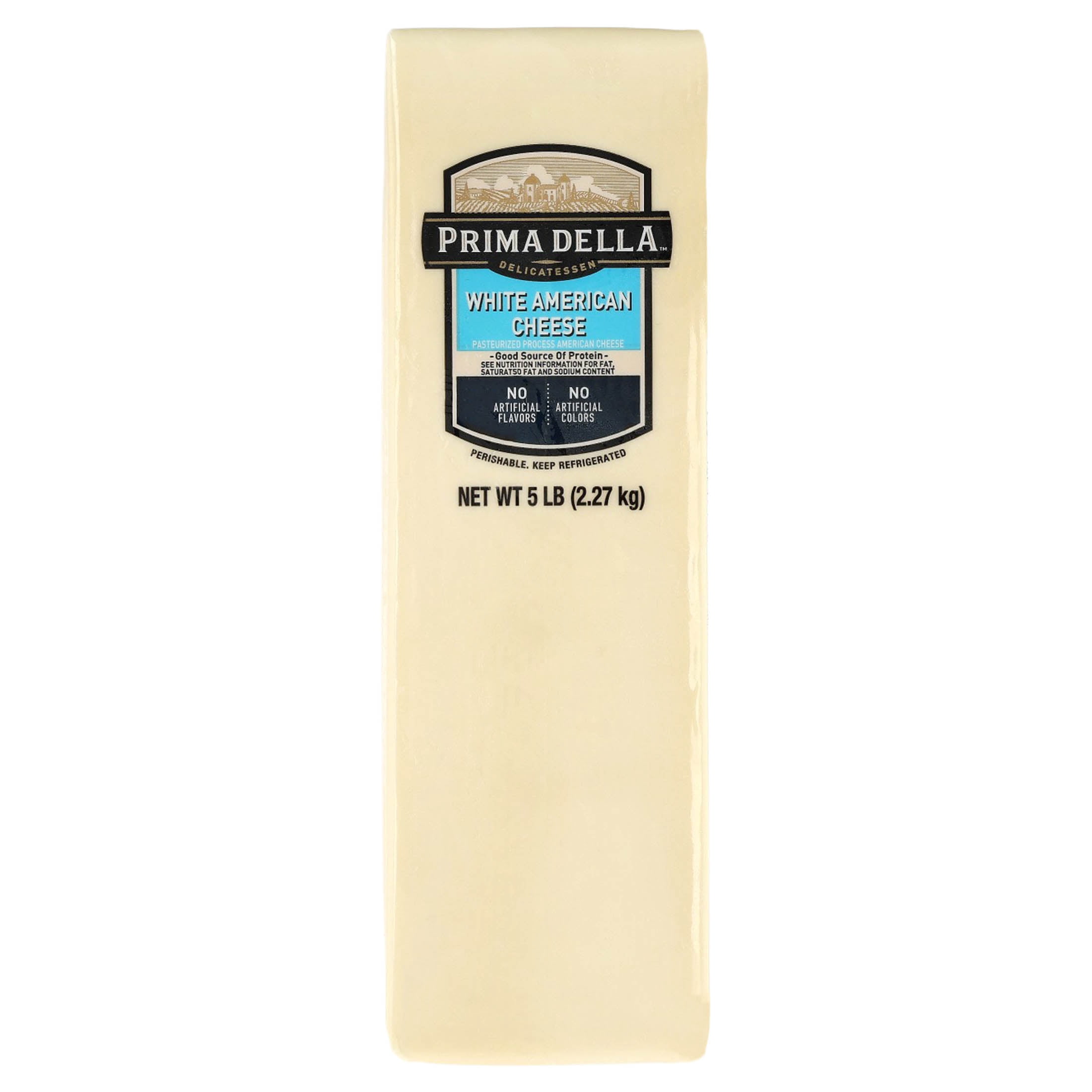 Prima Della Freshly Sliced White American Cheese at Deli Counter