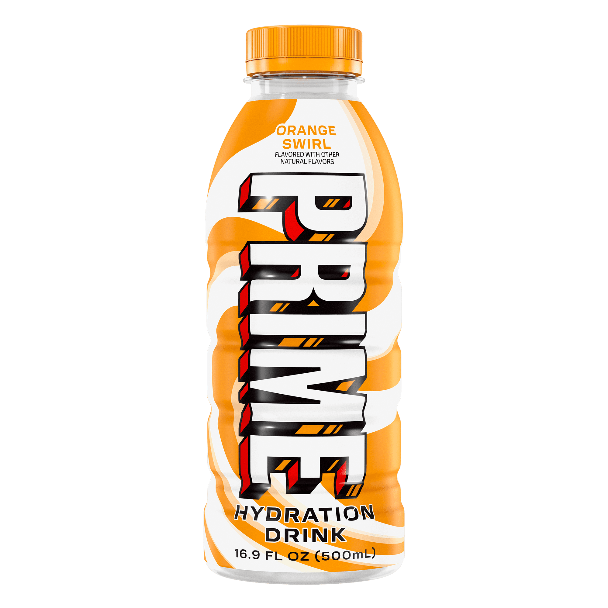 Prime Hydration Sports Drink, Orange Swirl, 16.9 fl oz, Bottle