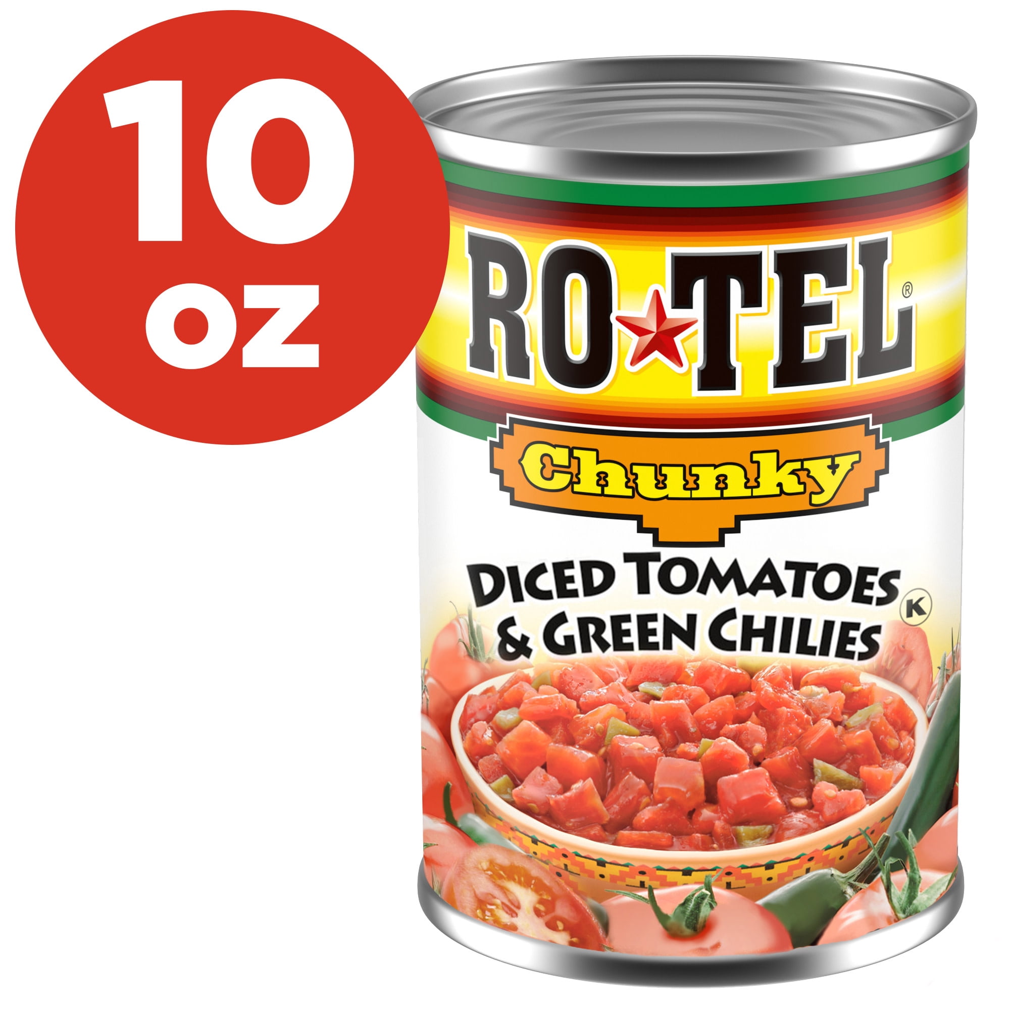 ROTEL Chunky Diced Tomatoes and Green Chilies, 10 oz