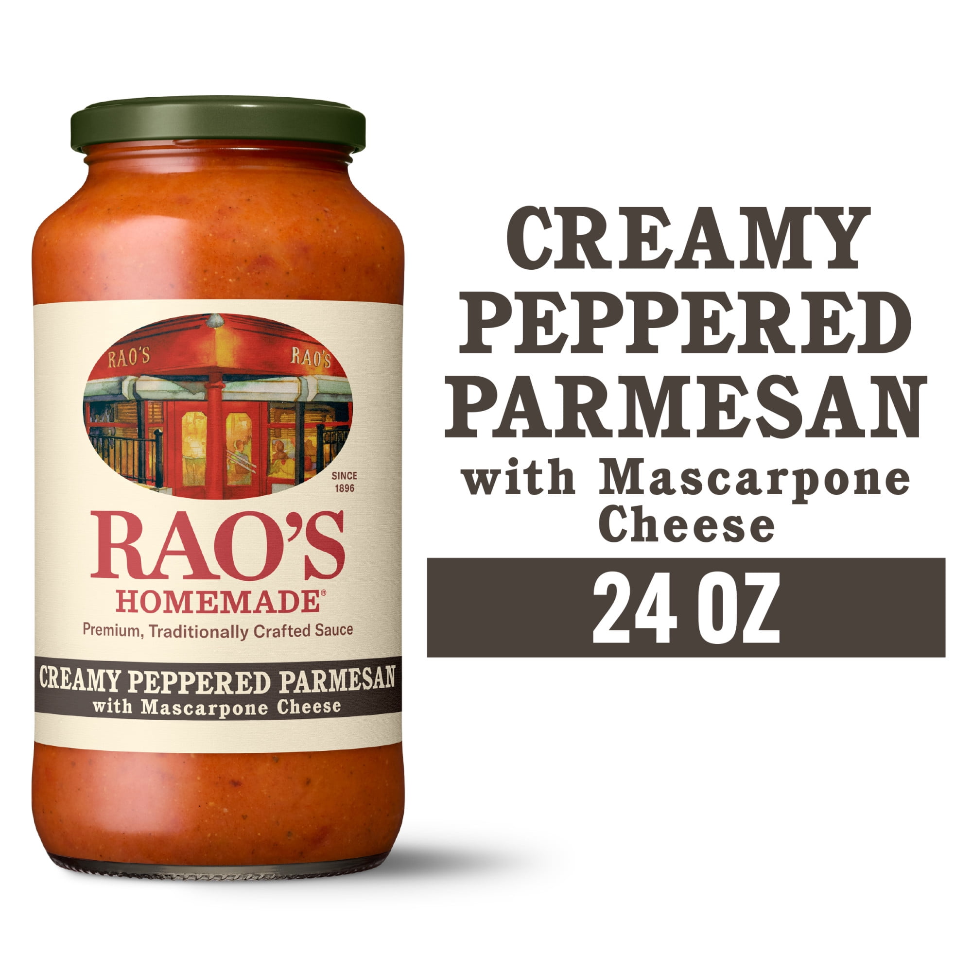 Rao's Homemade Creamy Peppered Parmesan with Mascarpone Sauce, 24 oz Jar