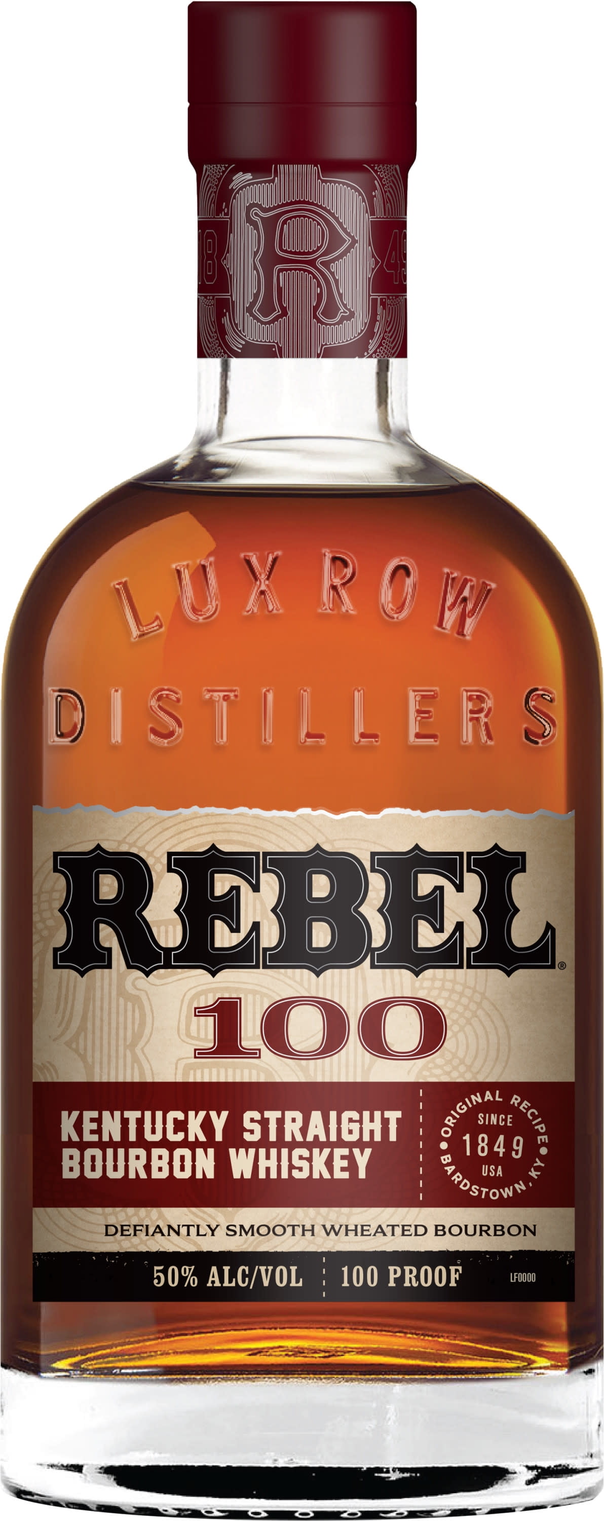 Rebel Straight Bourbon 750 ml Bottle - Kentucky Wheated Whiskey with Honey & Butter Notes
