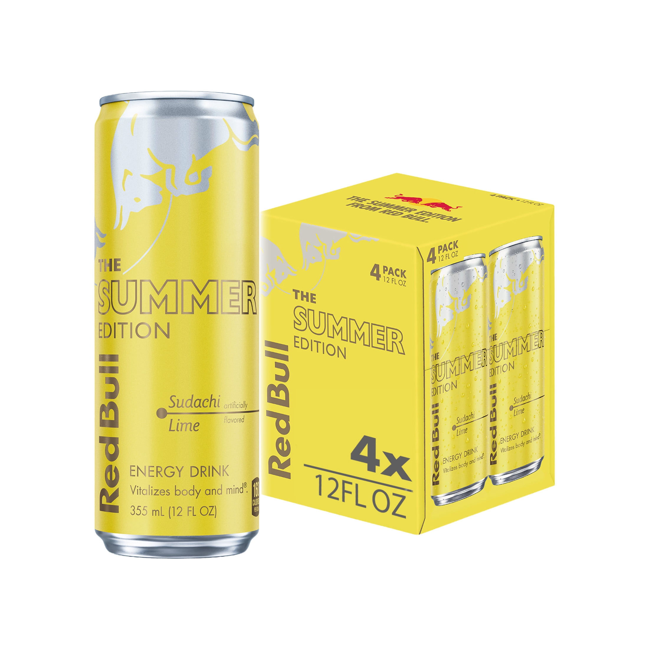Red Bull Summer Edition Sudachi Lime Energy Drink 4 pk Cans, 12 oz