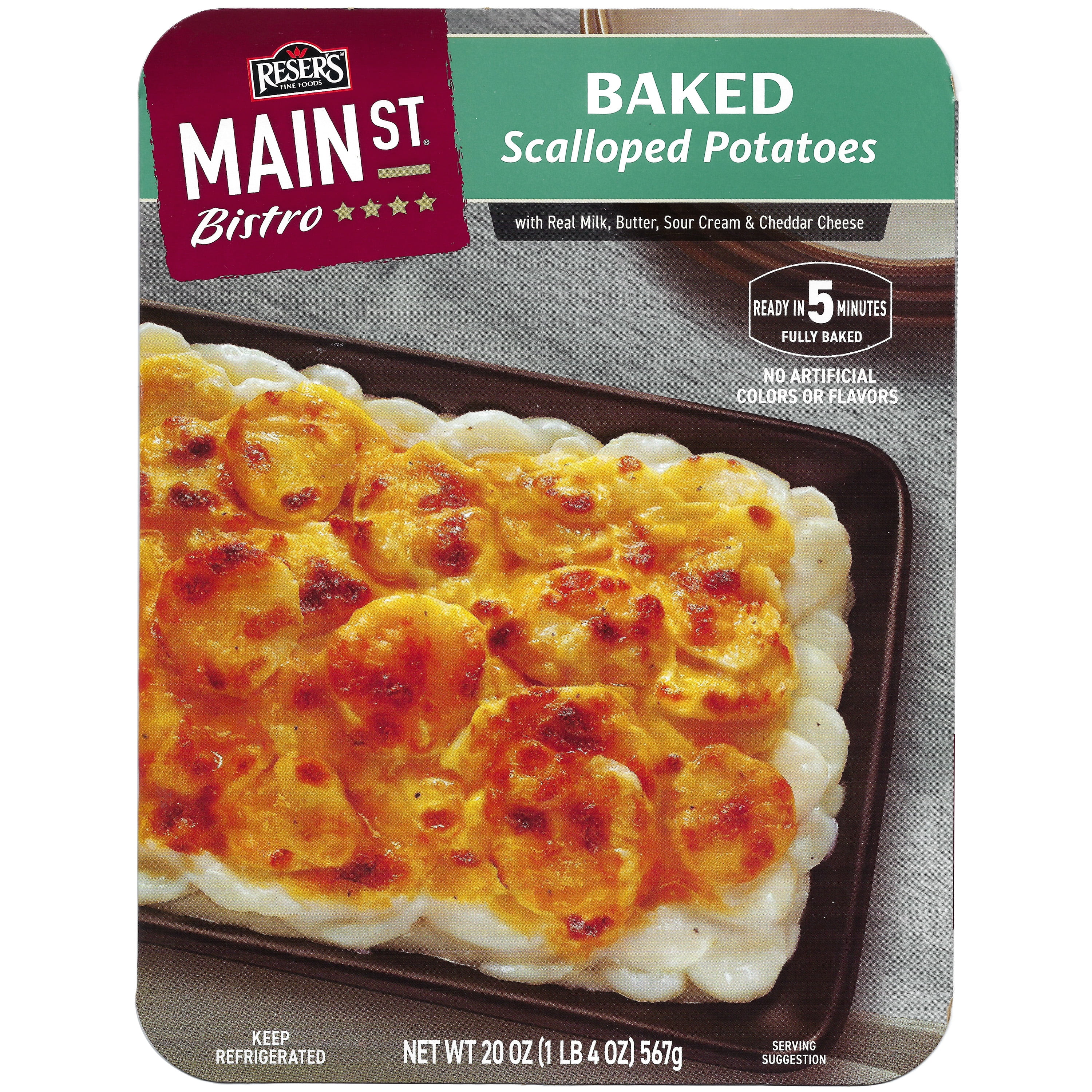 Reser's Main St Bistro Baked Scalloped Potatoes, 20 oz Tray (Refrigerated)