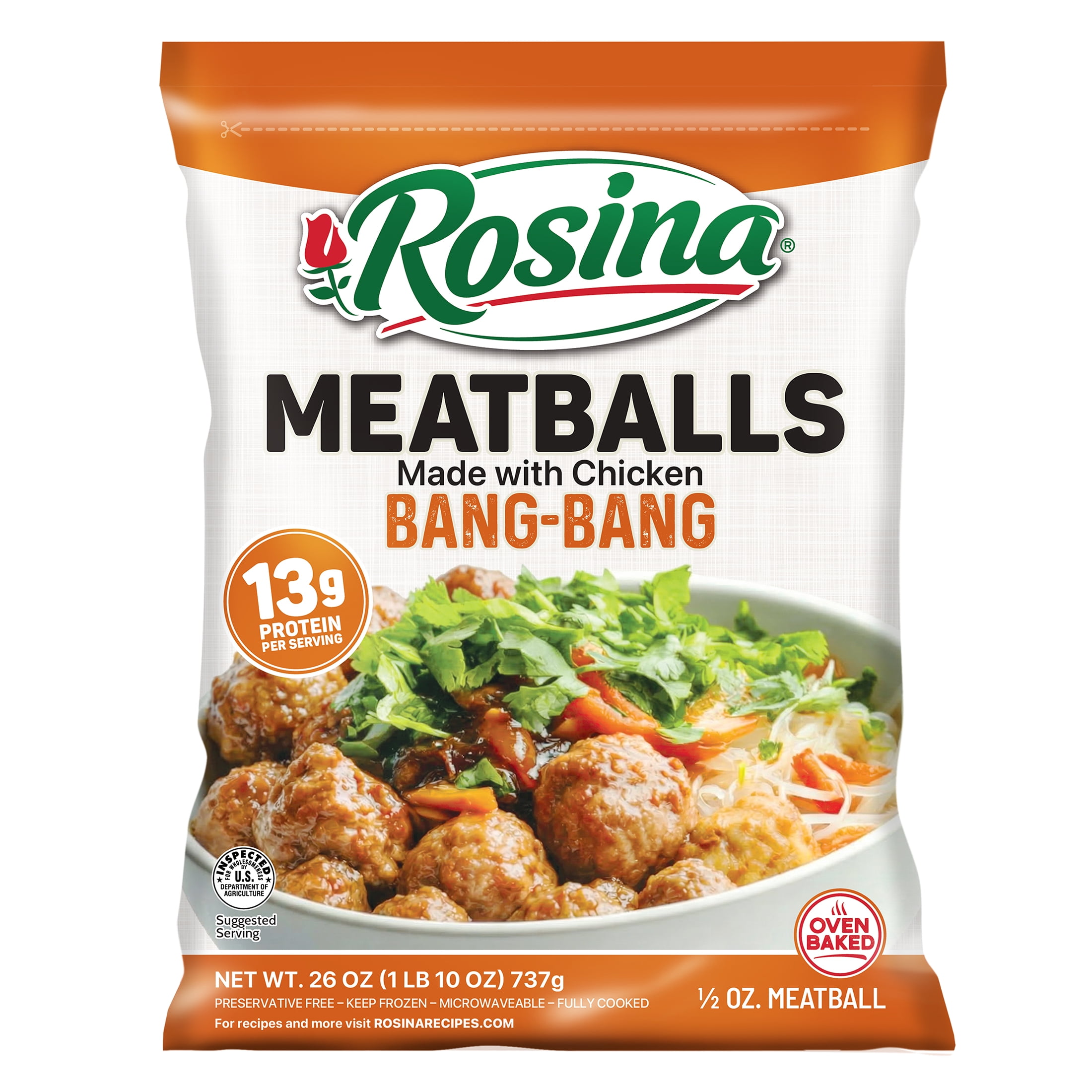 Rosina Bang Bang Meatball, 26 oz (Frozen)