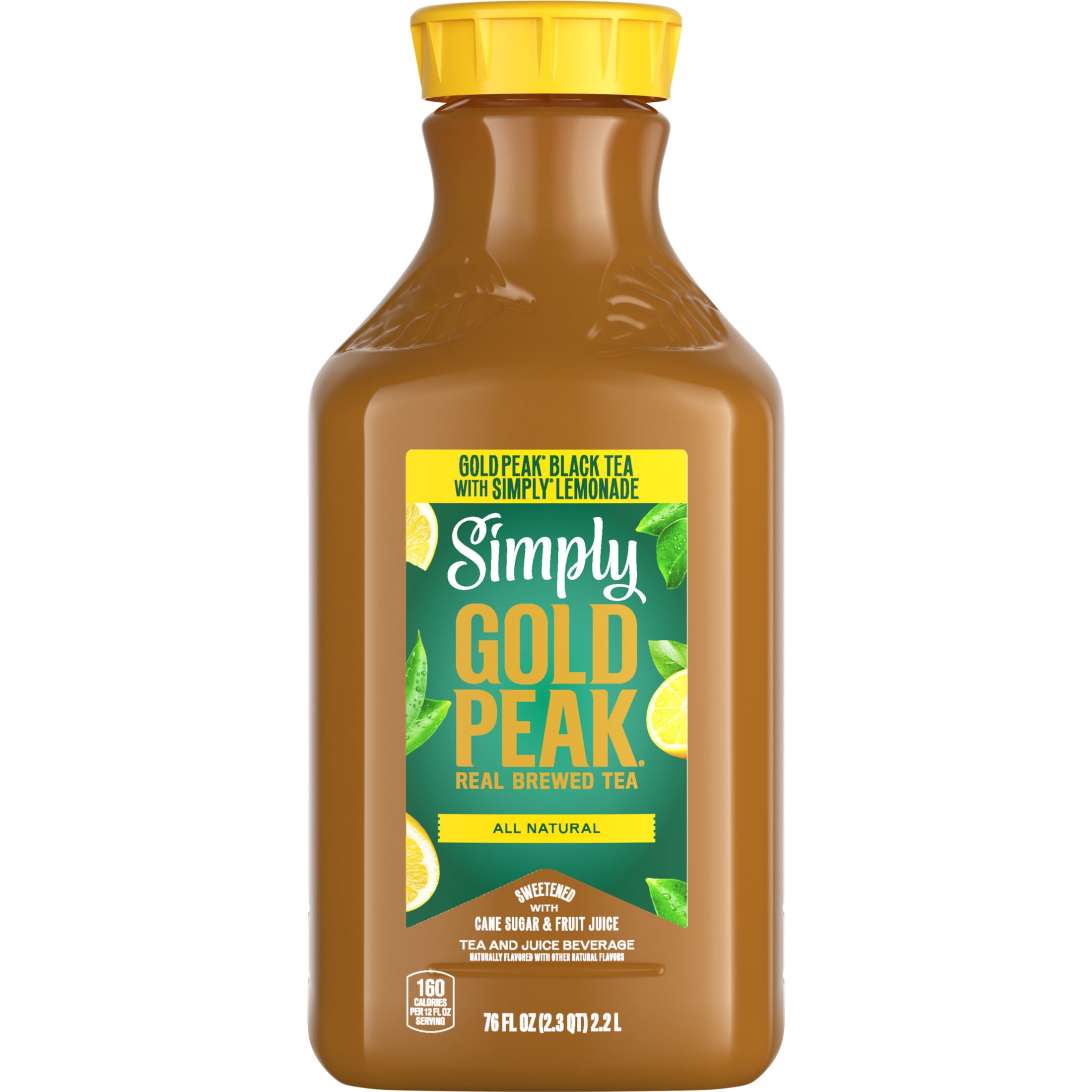 Simply Gold Peak - Tea & Lemonade Bottle, 76 fl oz
