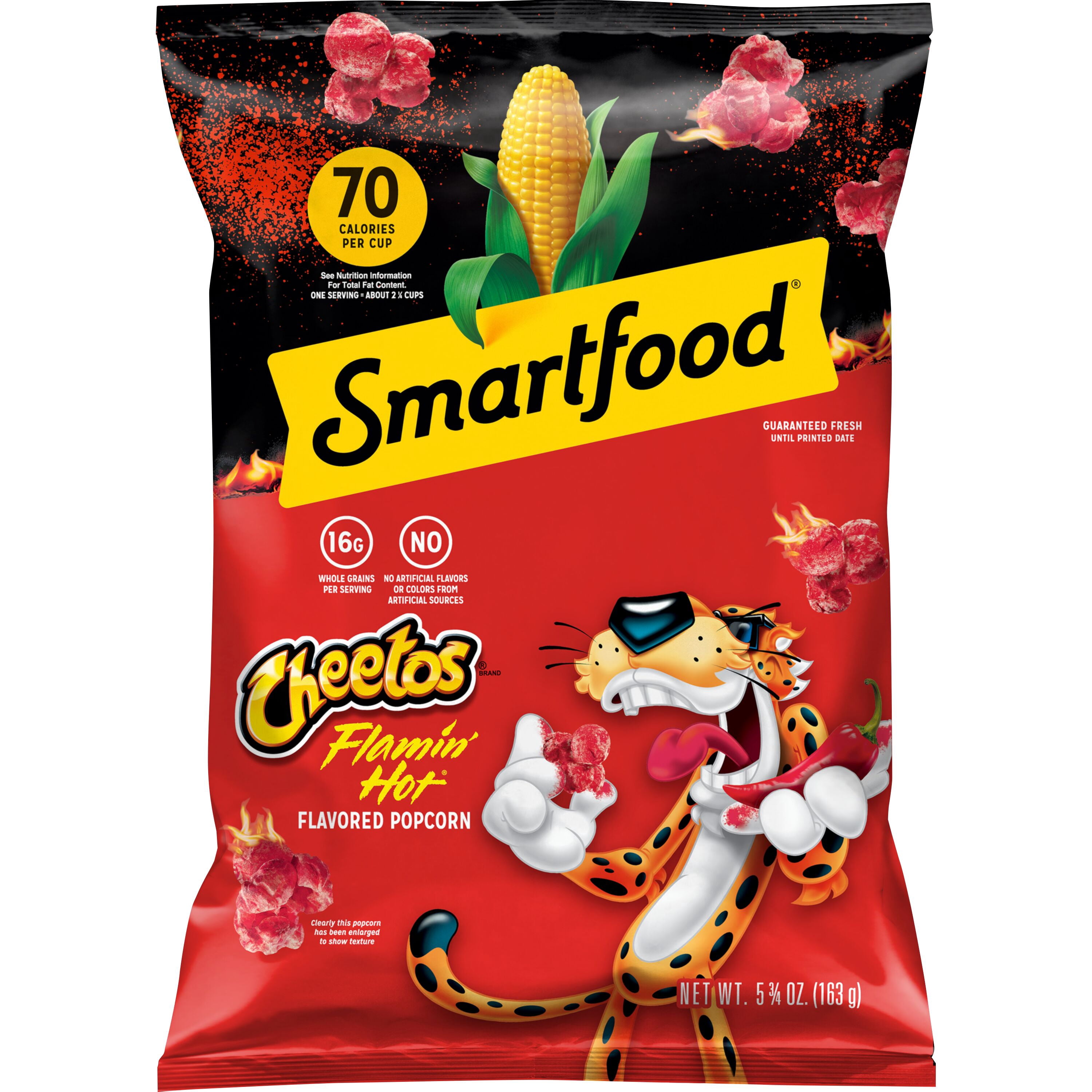 Smartfood No Artificial Colors or Flavors Cheetos Flamin Hot Popcorn Bag, 5.75 oz
