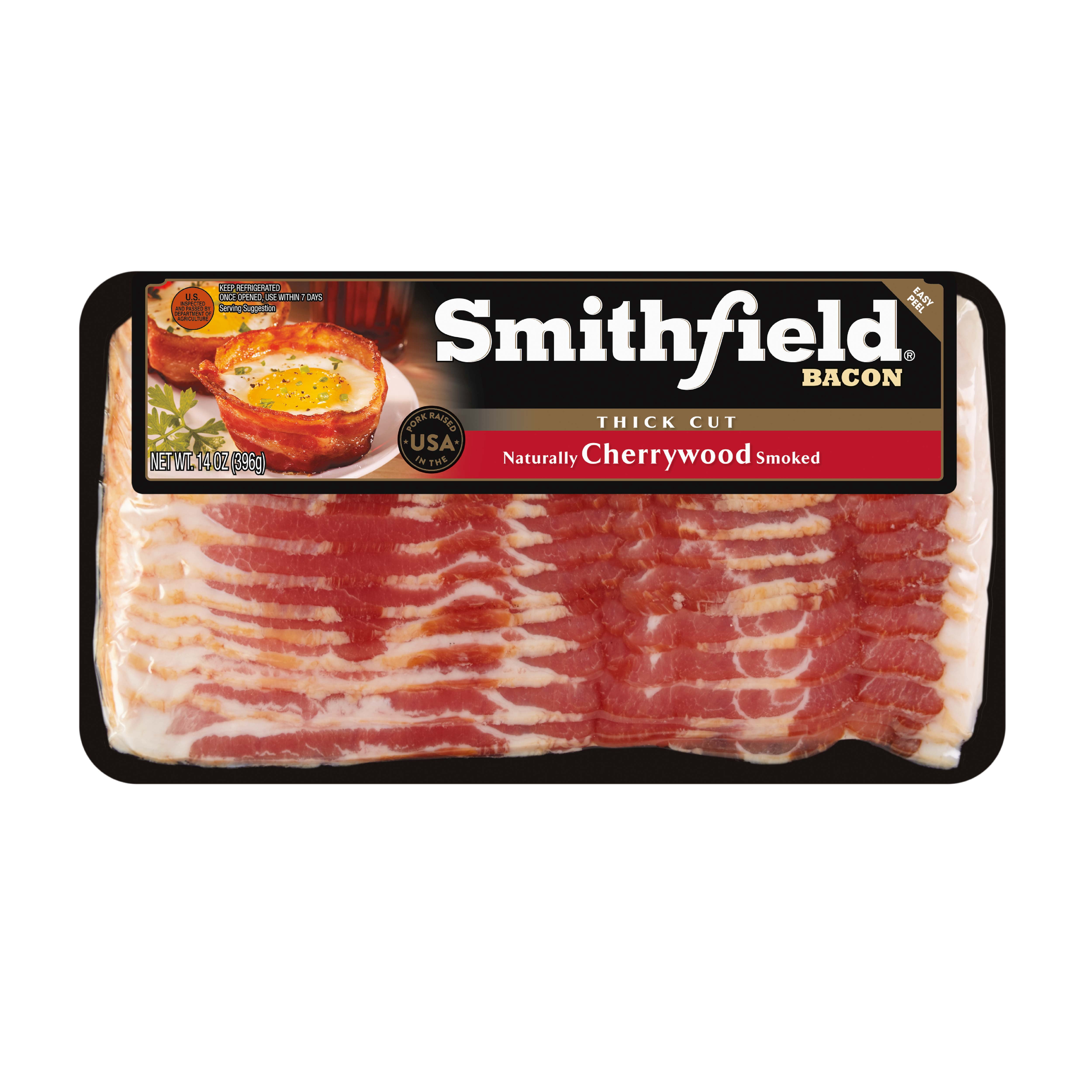 Smithfield Cherrywood Smoked Thick Cut Bacon 14oz