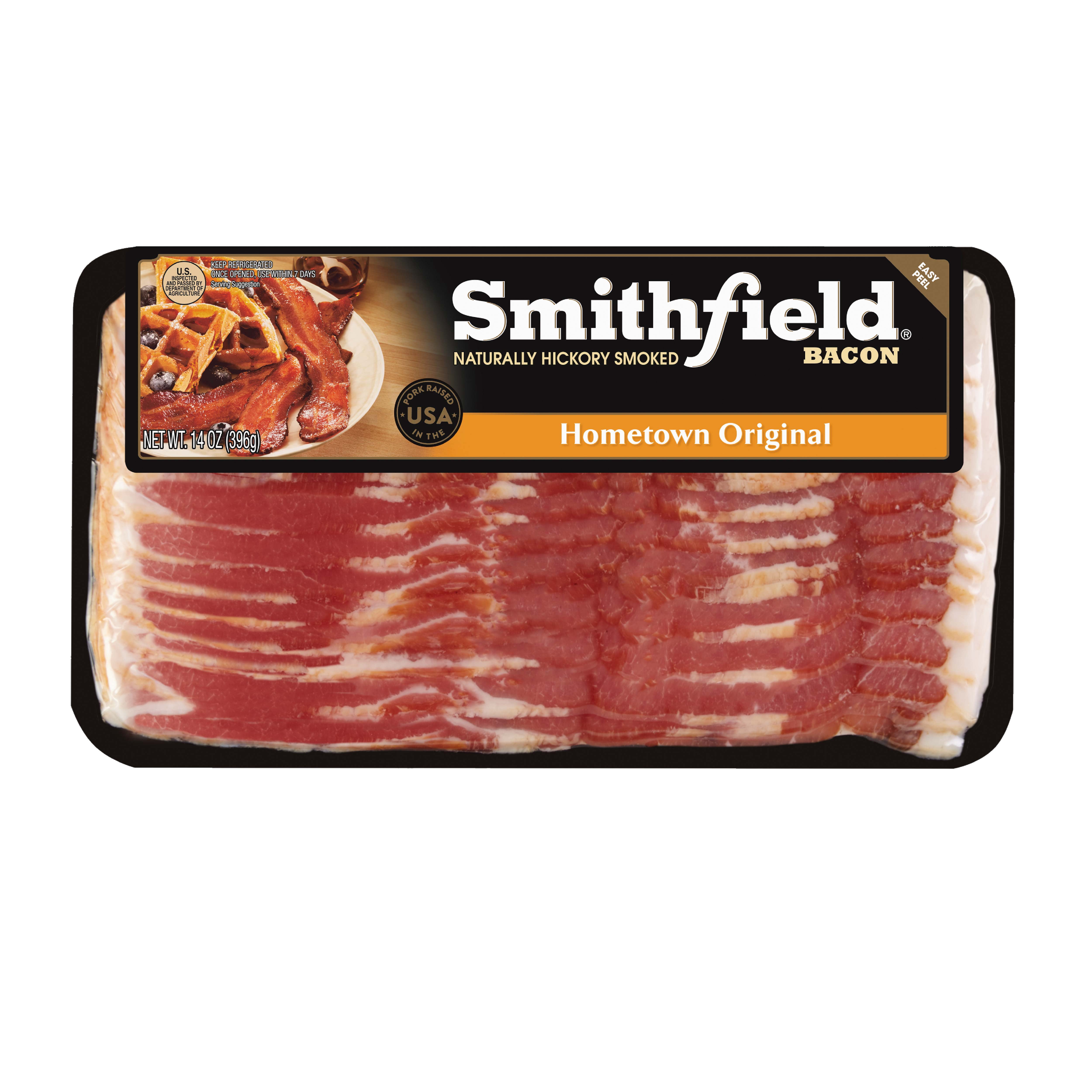 Smithfield Hickory Smoked Hometown Original Bacon 14 oz