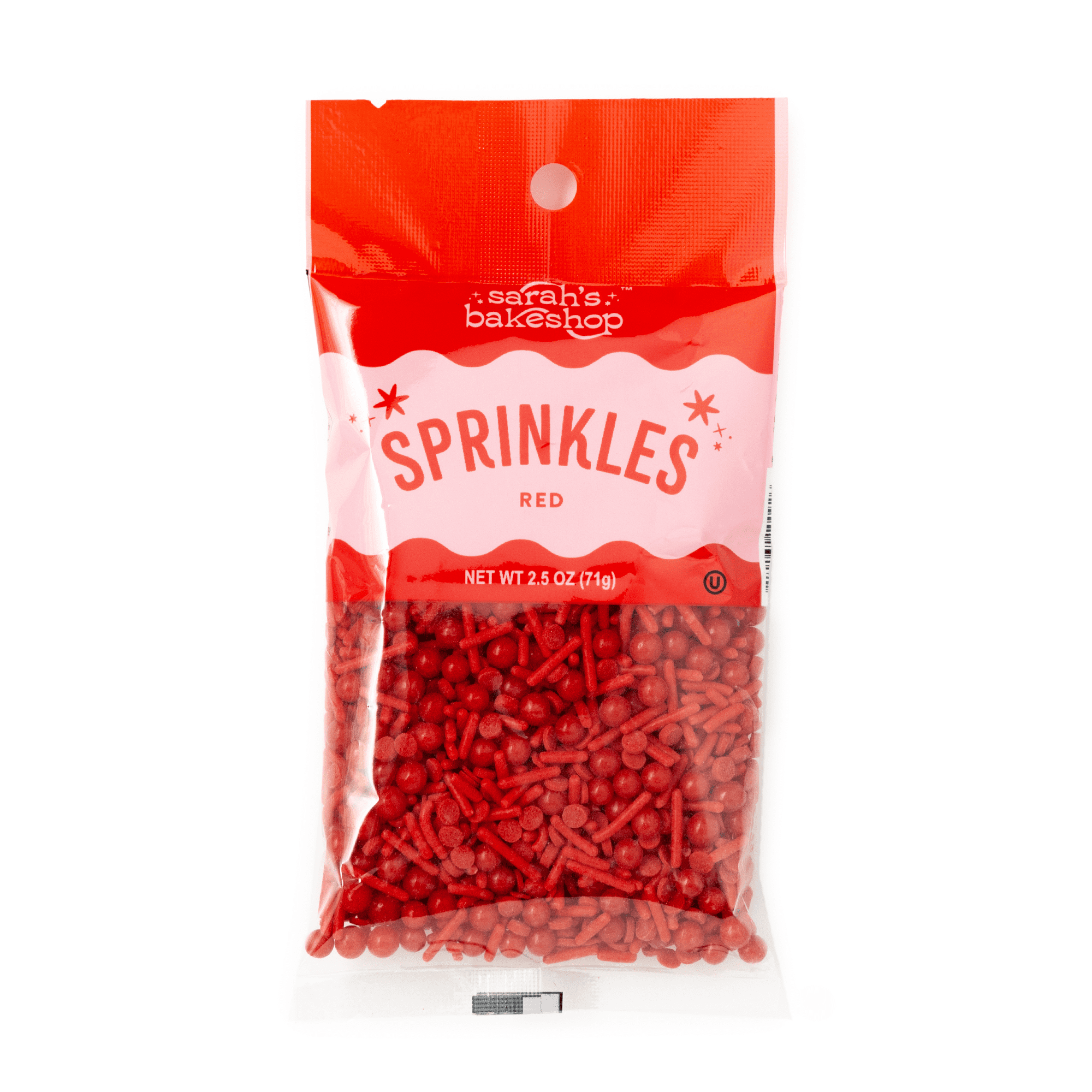 Sarah's Bakeshop Sprinkle Bag Red 2.5oz
