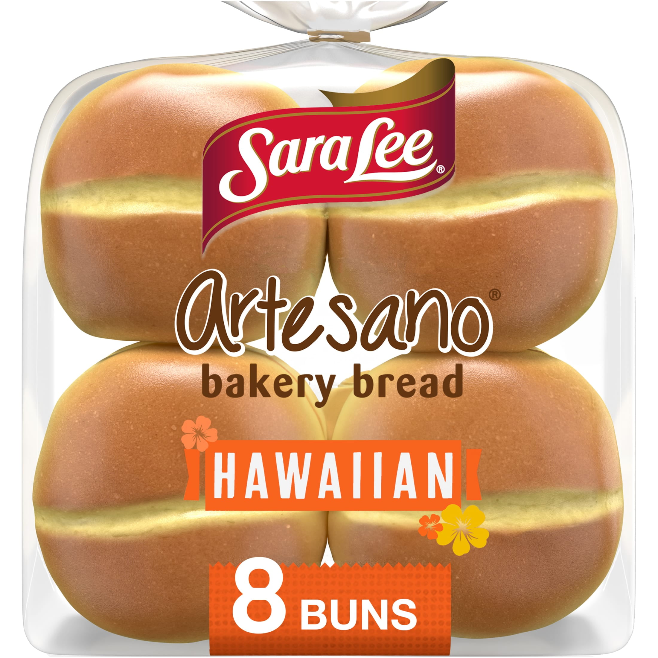 Sara Lee Artesano Hawaiian Bakery Buns, 8 count, 19 oz