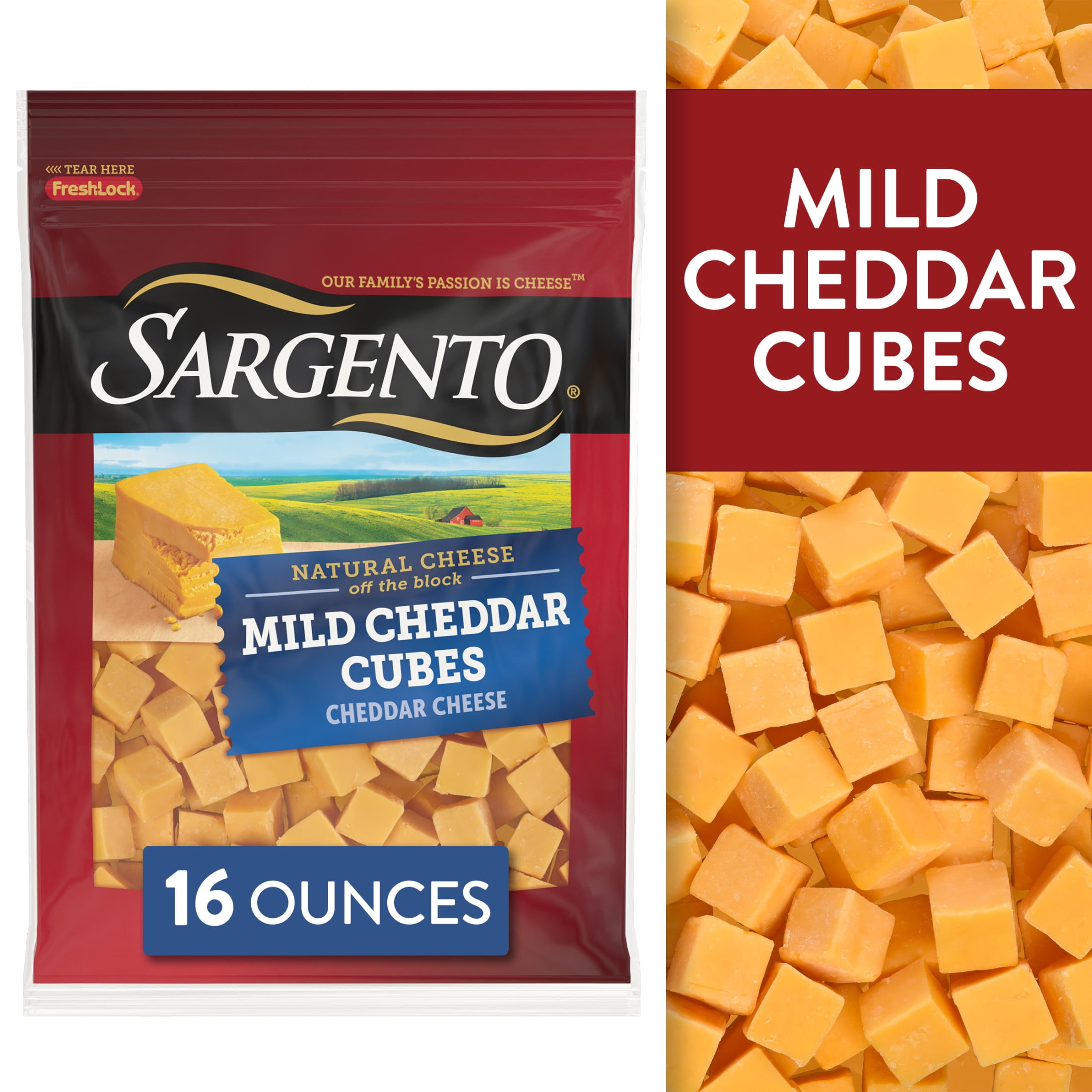 Sargento Mild Cheddar Cheese Cubes, 16 oz.