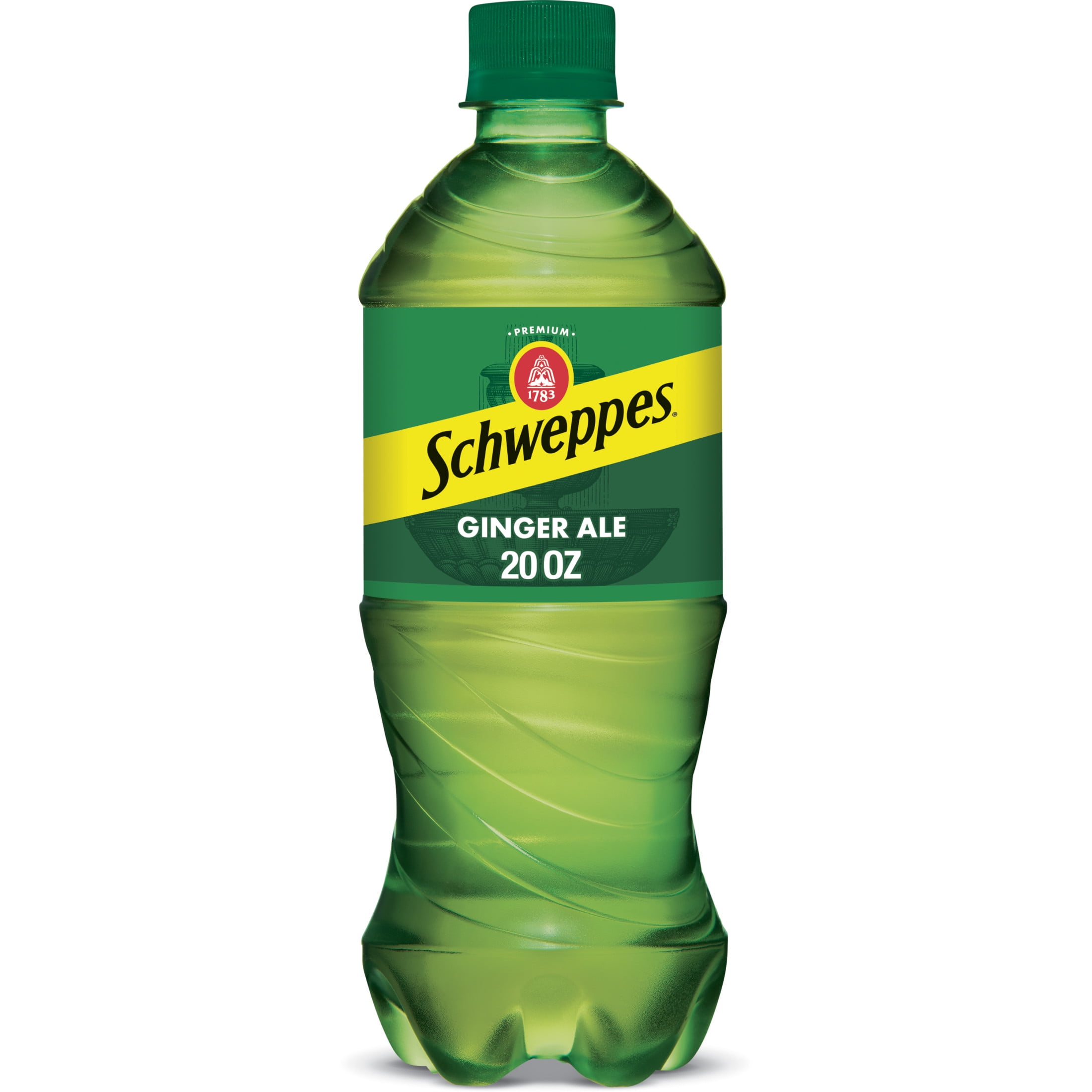 Schweppes Caffeine Free Ginger Ale Soda Pop, 20 fl oz Bottle
