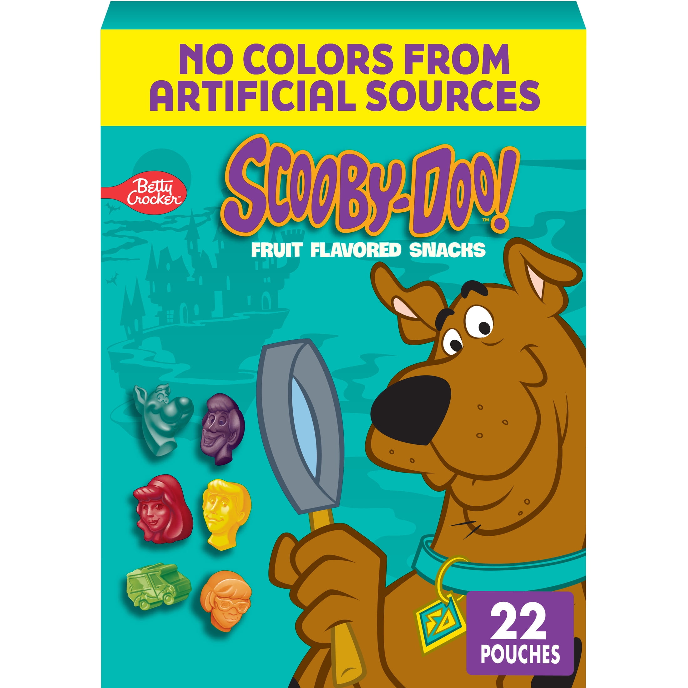 Scooby-Doo Fruit Flavored Snacks, Gluten Free, Kids Snacks, Value Pack, 22 Count, 17.6 oz