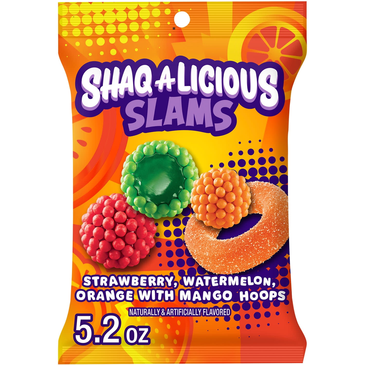 Shaq-A-Licious Slams Crunchy & Chewy Candy, 5.2 oz