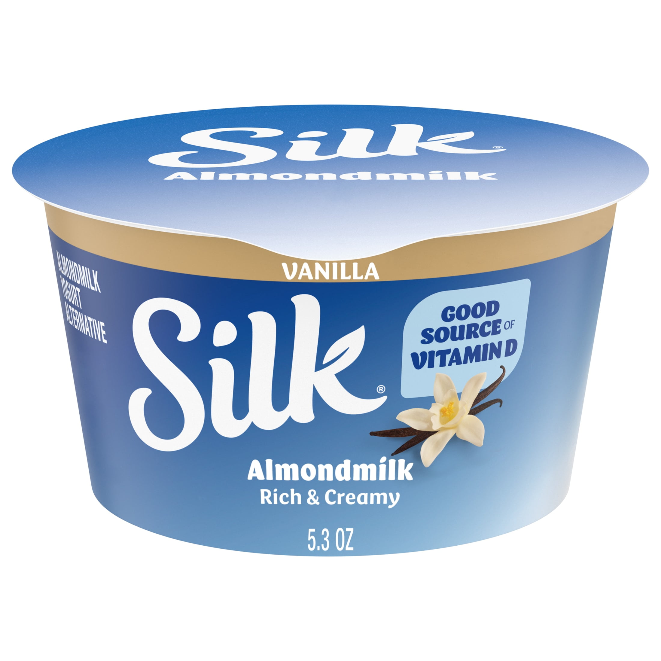 Silk Dairy Free, Vanilla Plant Based, Almond Milk Yogurt Alternative Container, 5.3 oz