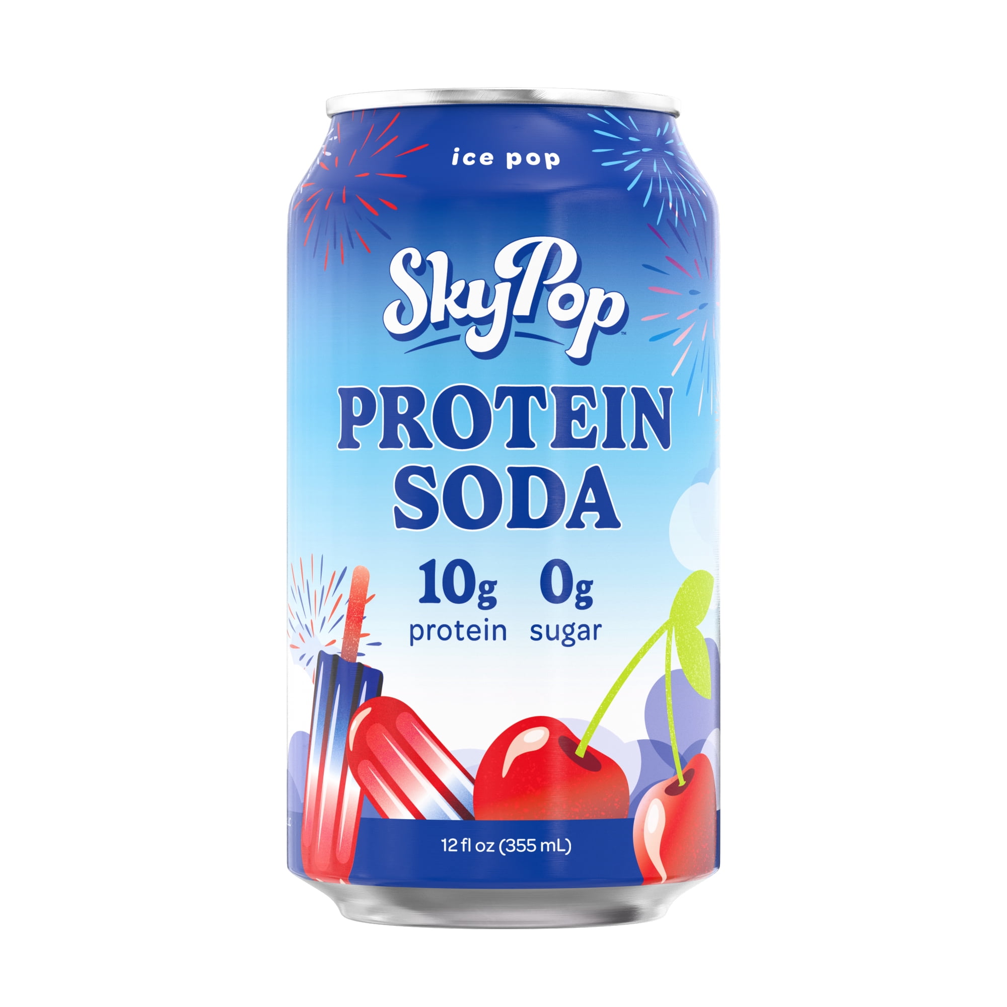 SkyPop Protein Soda Ice Pop, 10g Protein, 12 fl oz
