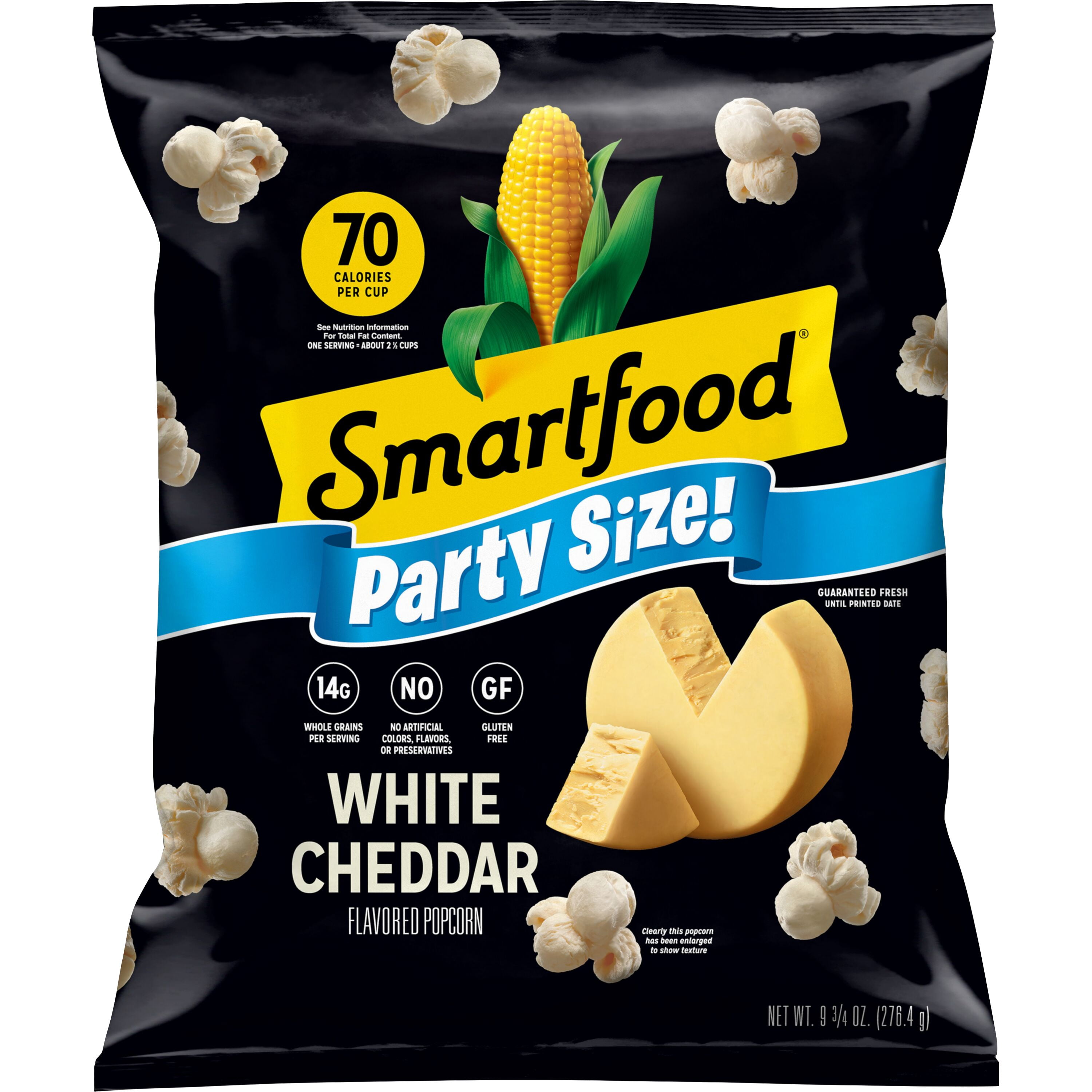 Smartfood Gluten Free, No Artificial Colors White Cheddar Popcorn Bag, 9.75 oz