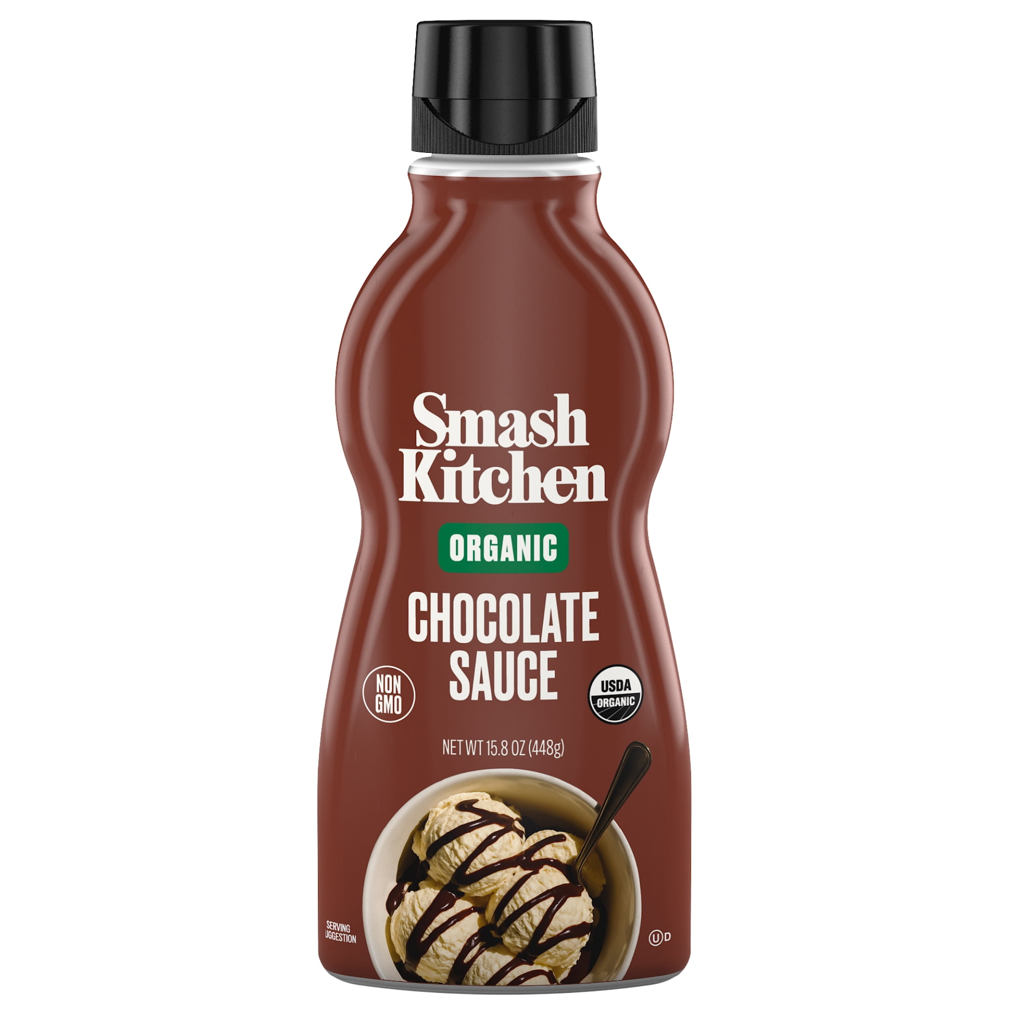 Smash Kitchen Organic Non-GMO Chocolate Dessert Sauce, 15.8 oz