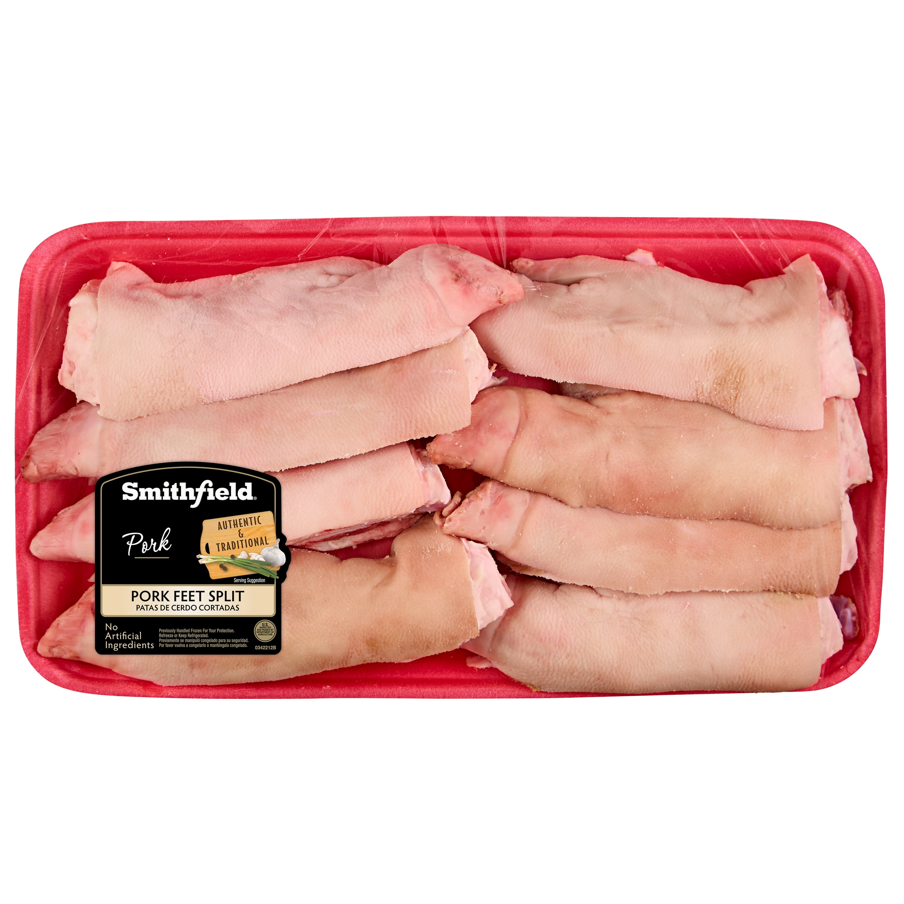 Smithfield Split Pork Pig feet, 2.80 - 4.90 lb, (Fresh)