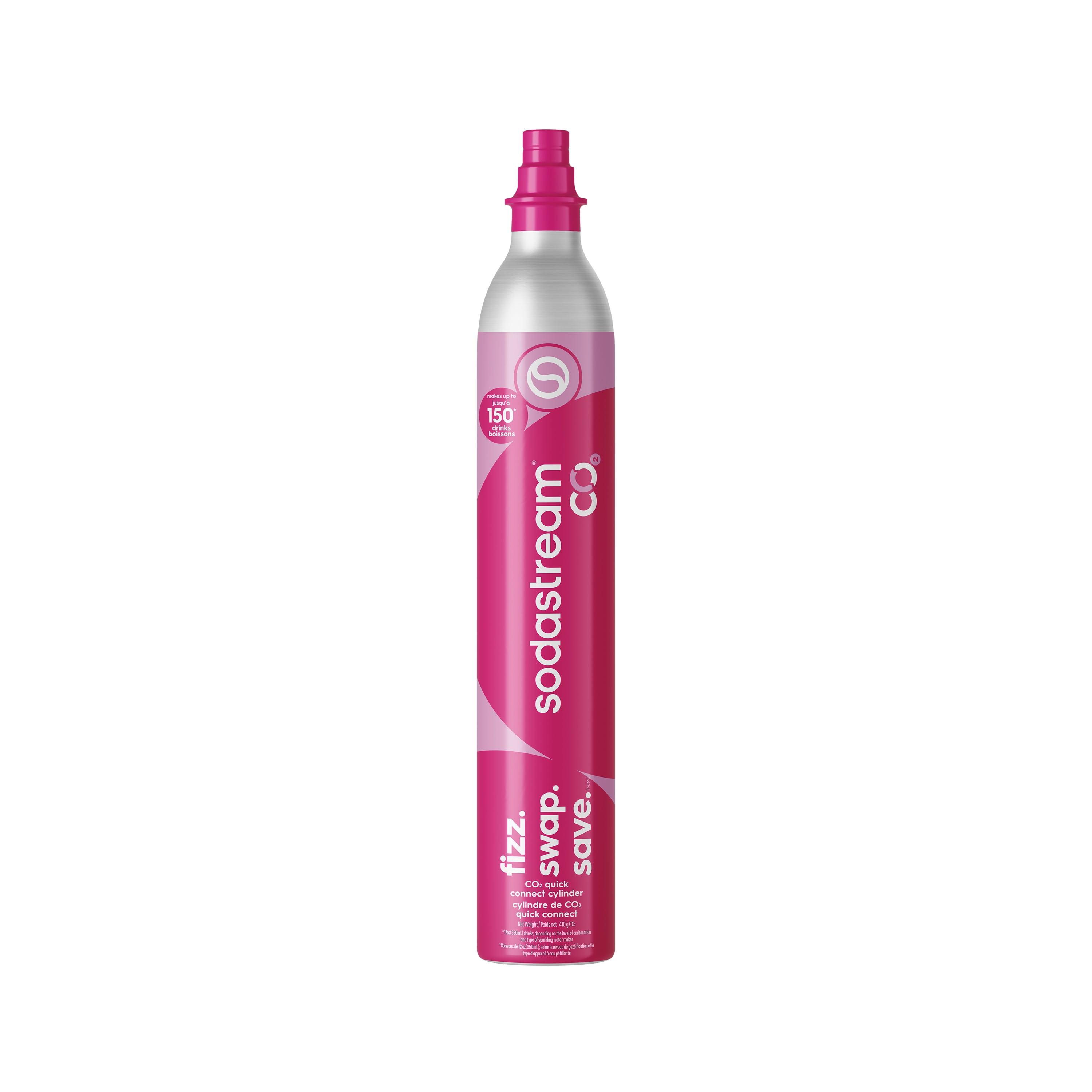 sodastream 60L Quick Connect Pink Spare CO2 Cylinder