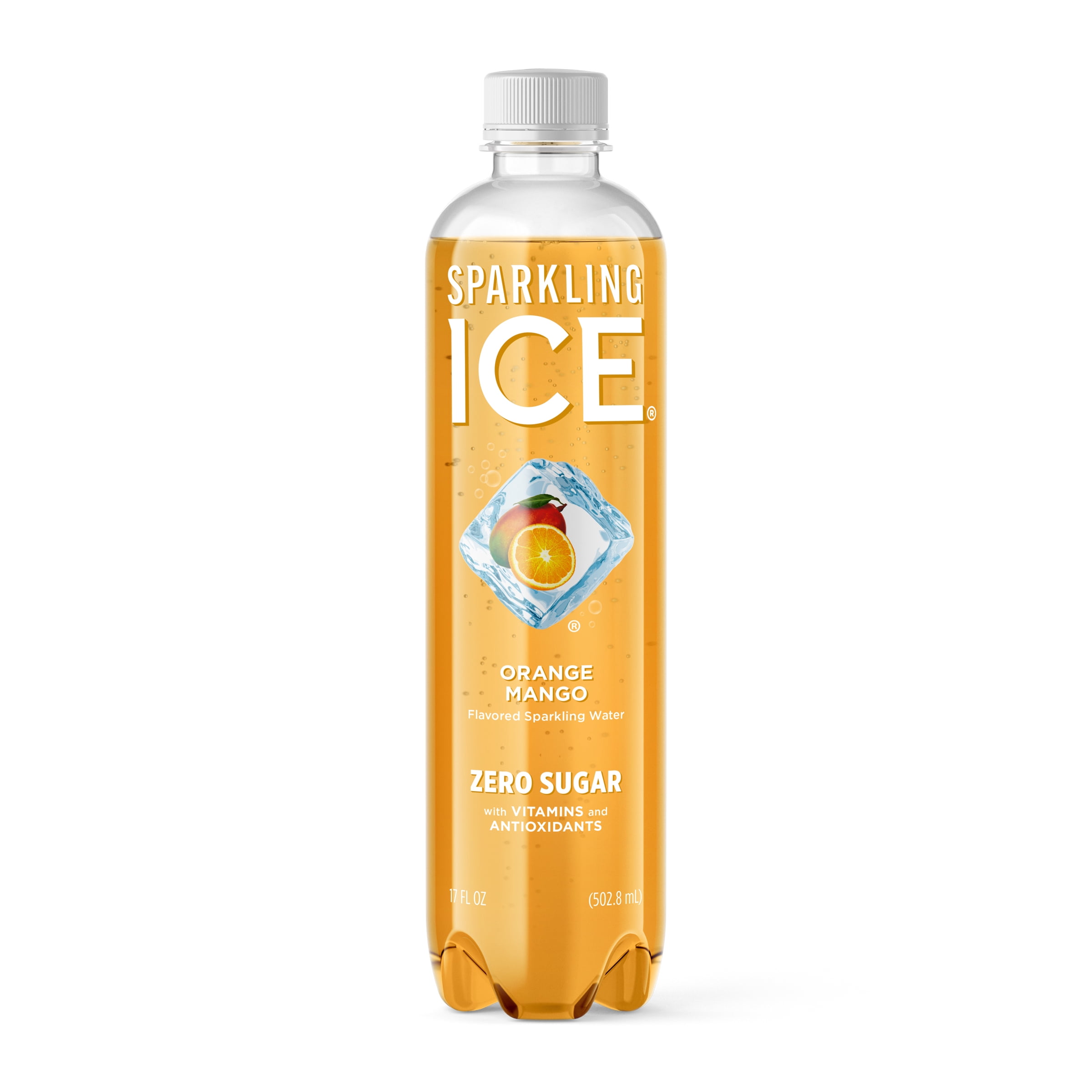 Sparkling Ice Naturally Flavored Sparkling Water, Orange Mango 17 fl oz Plastic Bottle