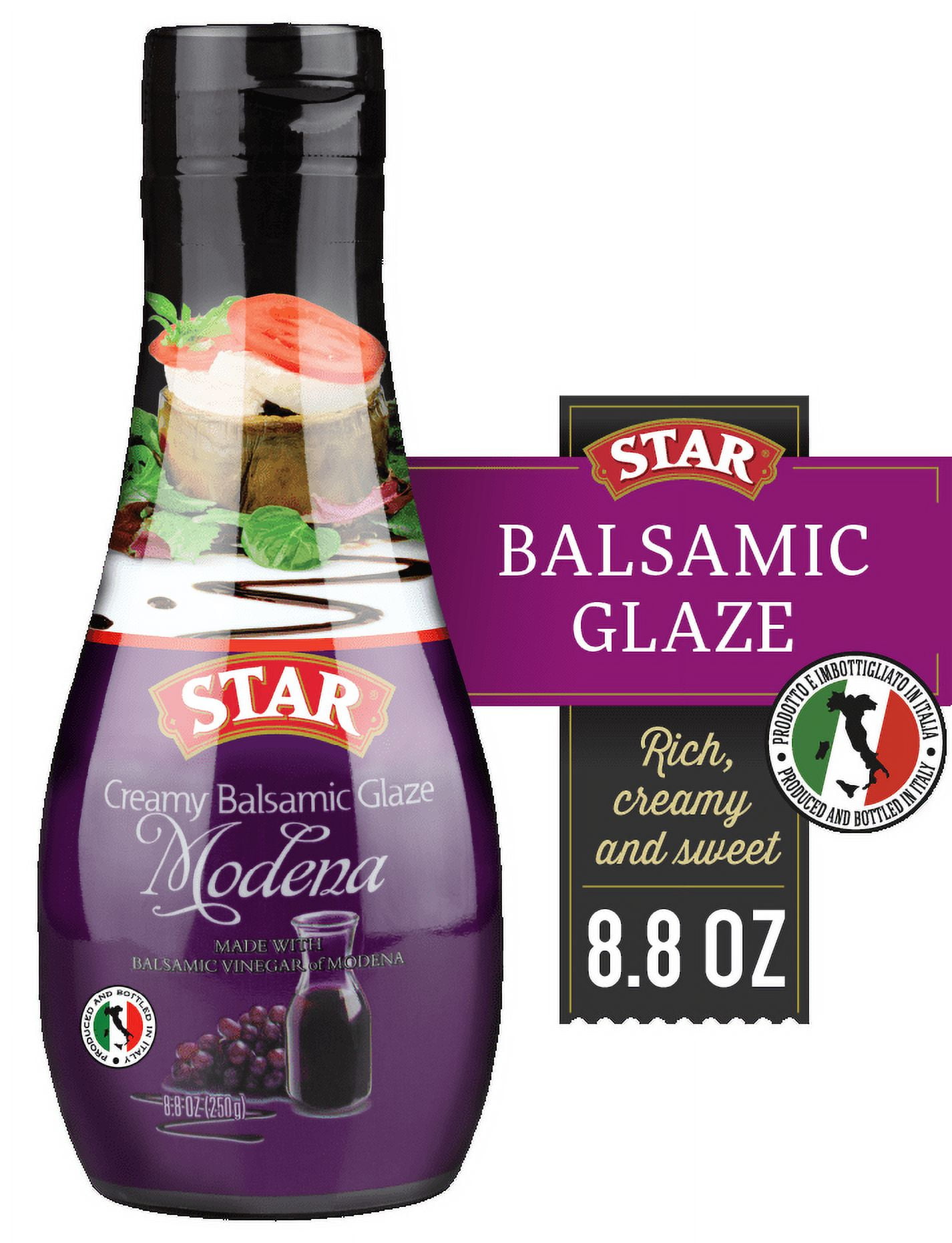 STAR Modena Creamy Balsamic Glaze in a Convenient Squeeze Bottle, 8.8 oz