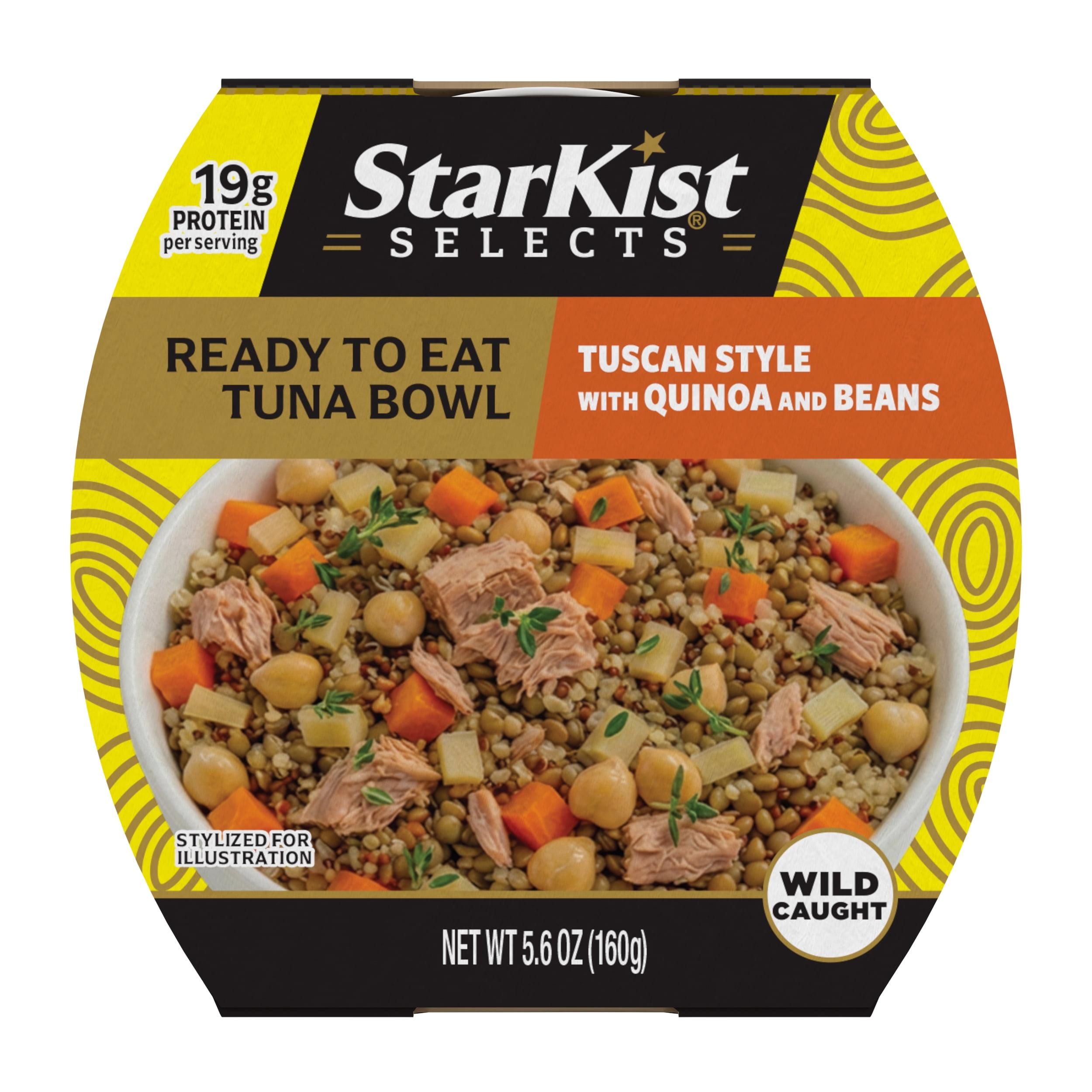 StarKist Selects Tuna Tuscan Style with Quinoa and Beans, 19g Protein, 5.6 oz Bowl