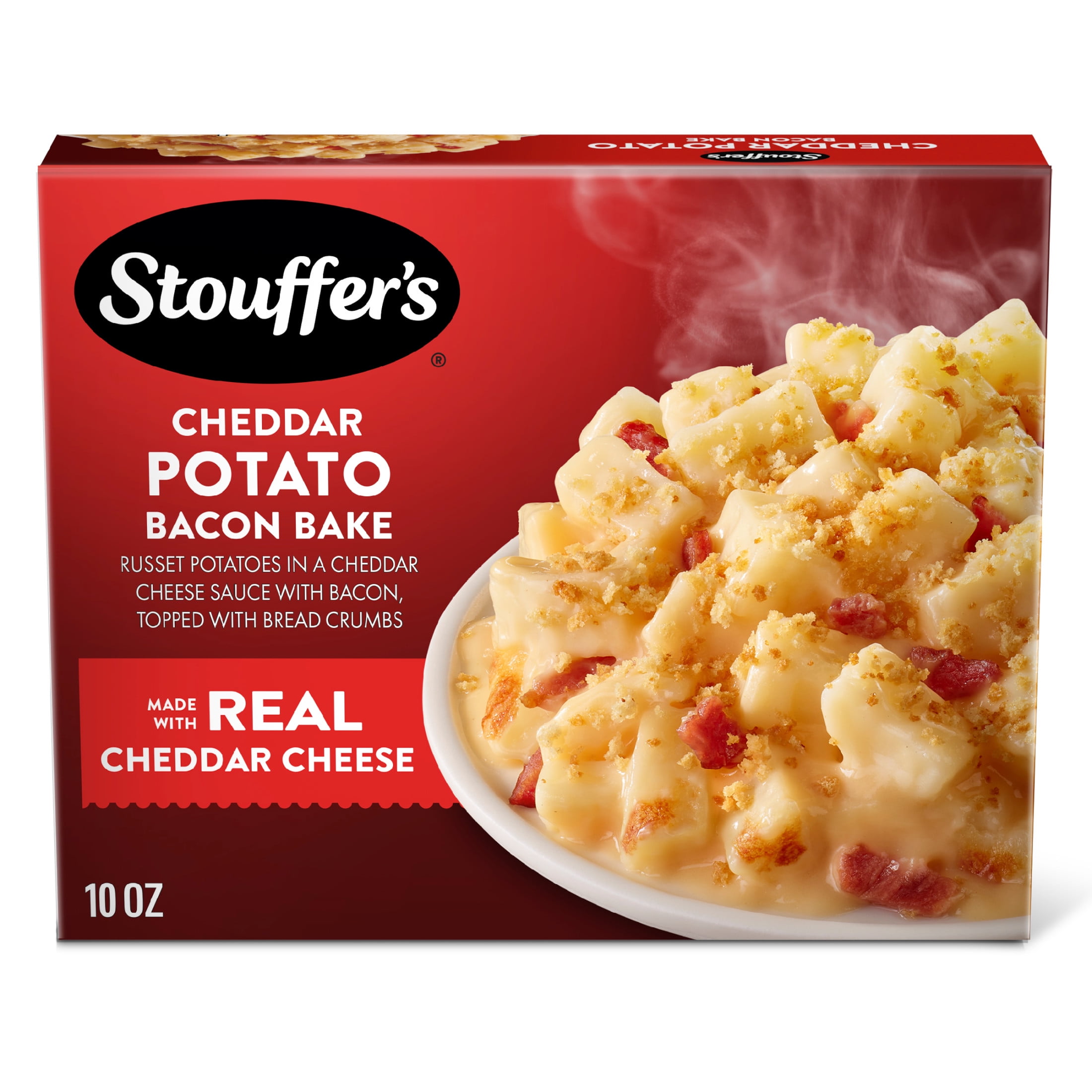Stouffers Cheddar Potato Bacon Bake, Single Serve Frozen Meals, Frozen Dinner, 10 oz (frozen)