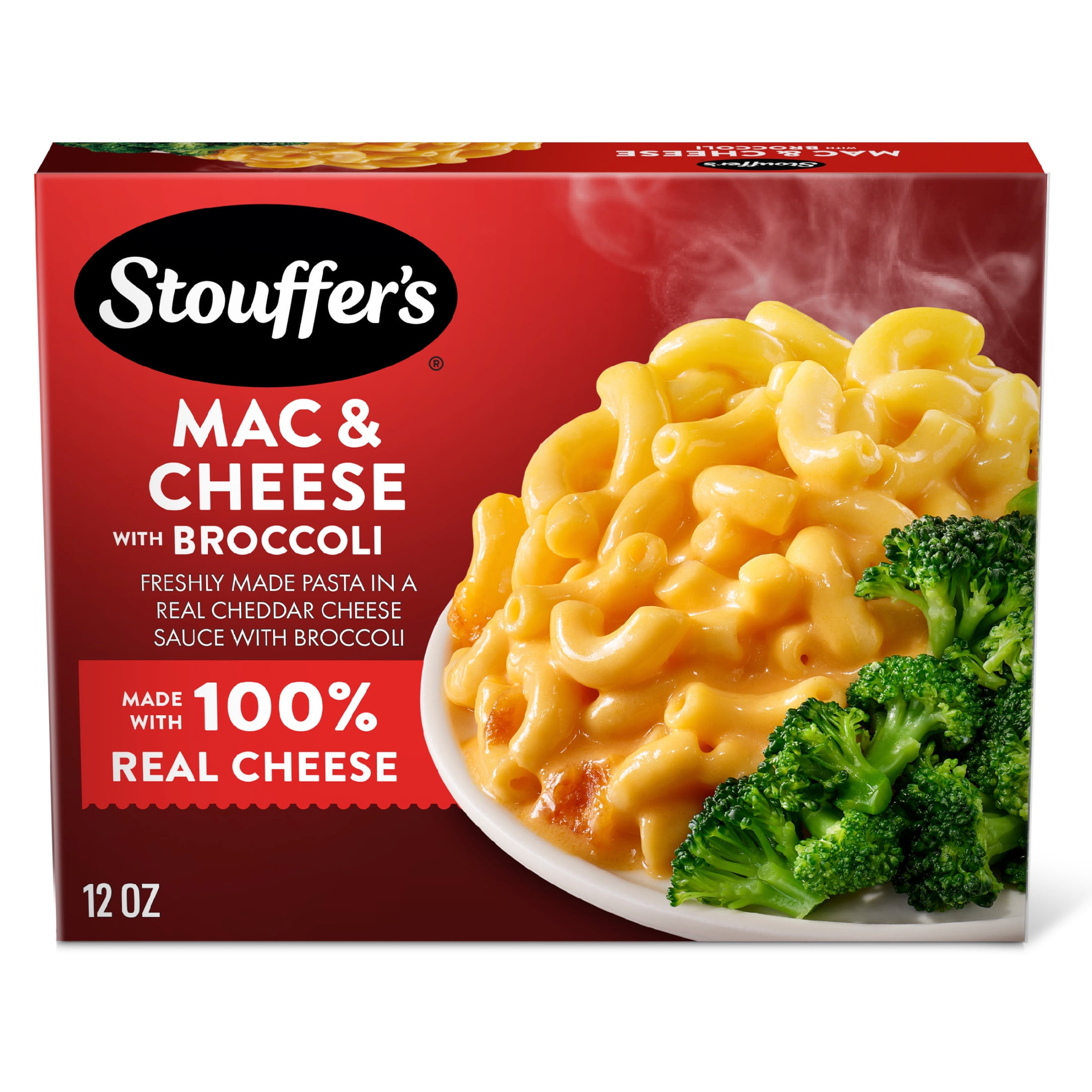 Stouffer's Macaroni and Cheese with Broccoli, Single Serve, Easy Frozen Dinners 12 oz