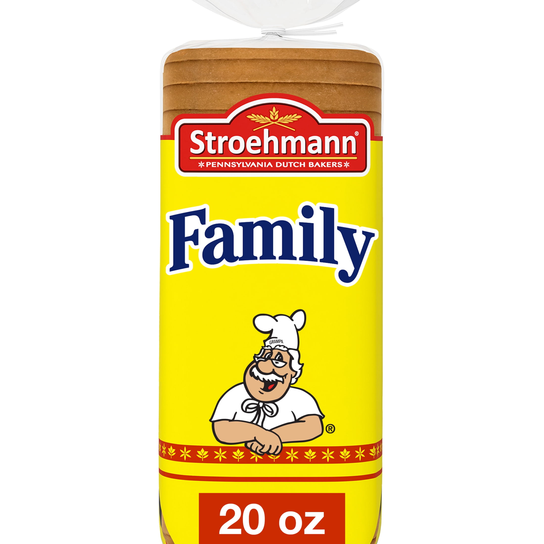 Stroehmann Family White Bread, 20 oz
