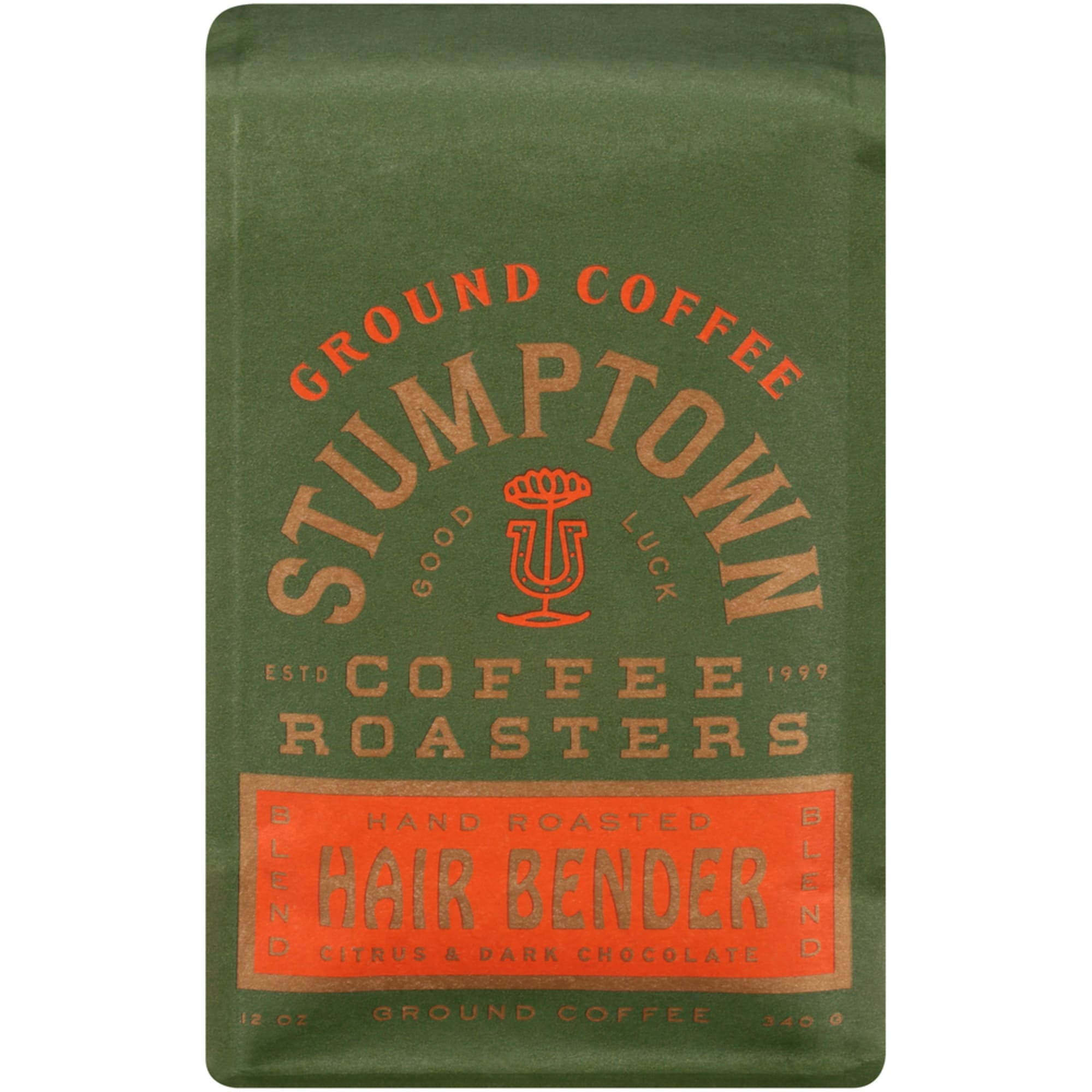 Stumptown Coffee Roasters Hair Bender Ground Coffee, 12 oz Bag, Flavor Notes Of Citrus & Dark Chocolate
